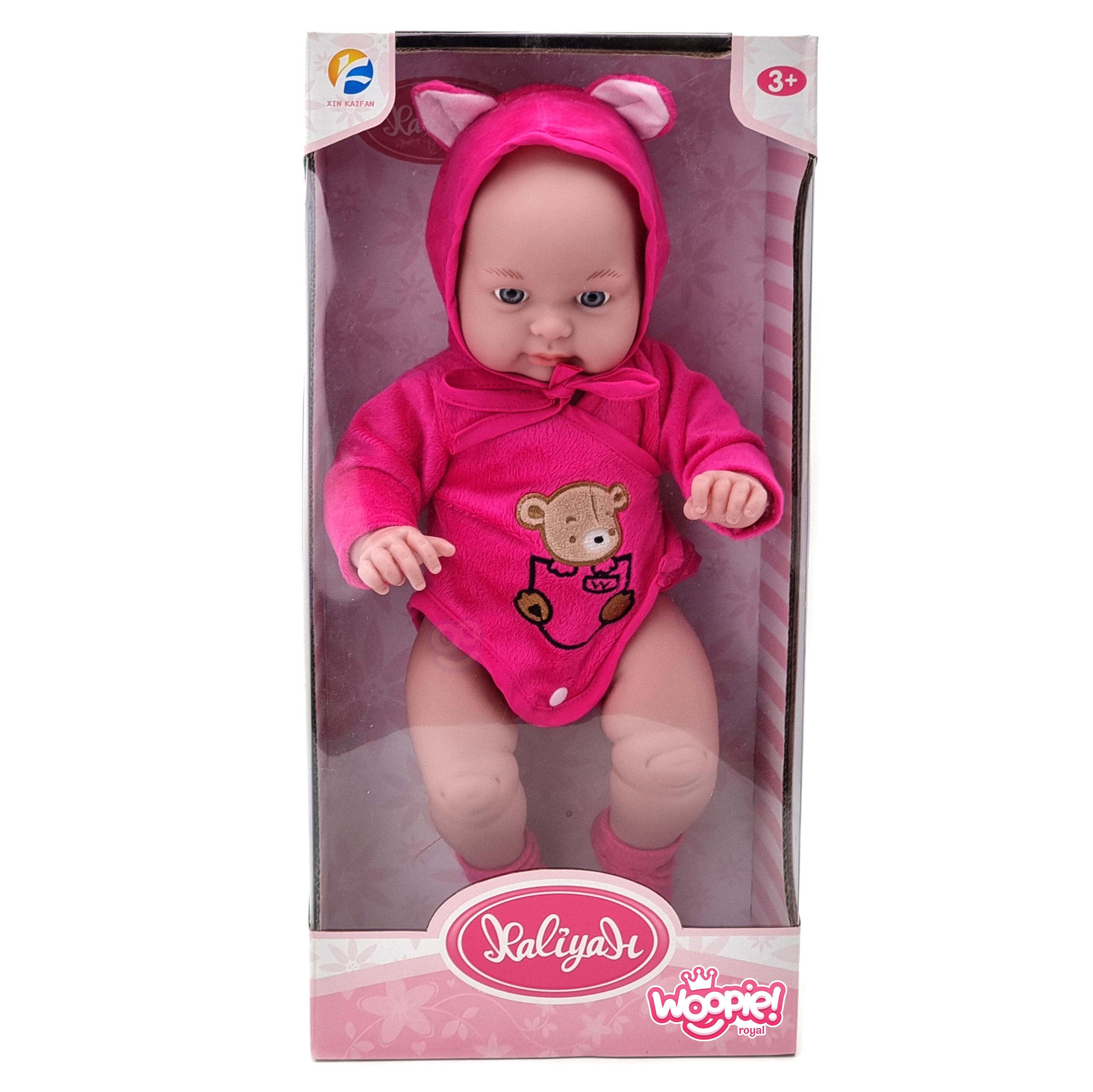 Lalka bobas w ubranku misio 46 cm