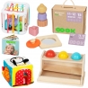 TOOKY TOY Box Pudełko XXL Montessori Edukacyjne 5w1 Sensoryczne 11-12 Mies