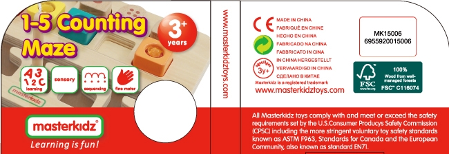 Nauka liczenia labirynt montessori