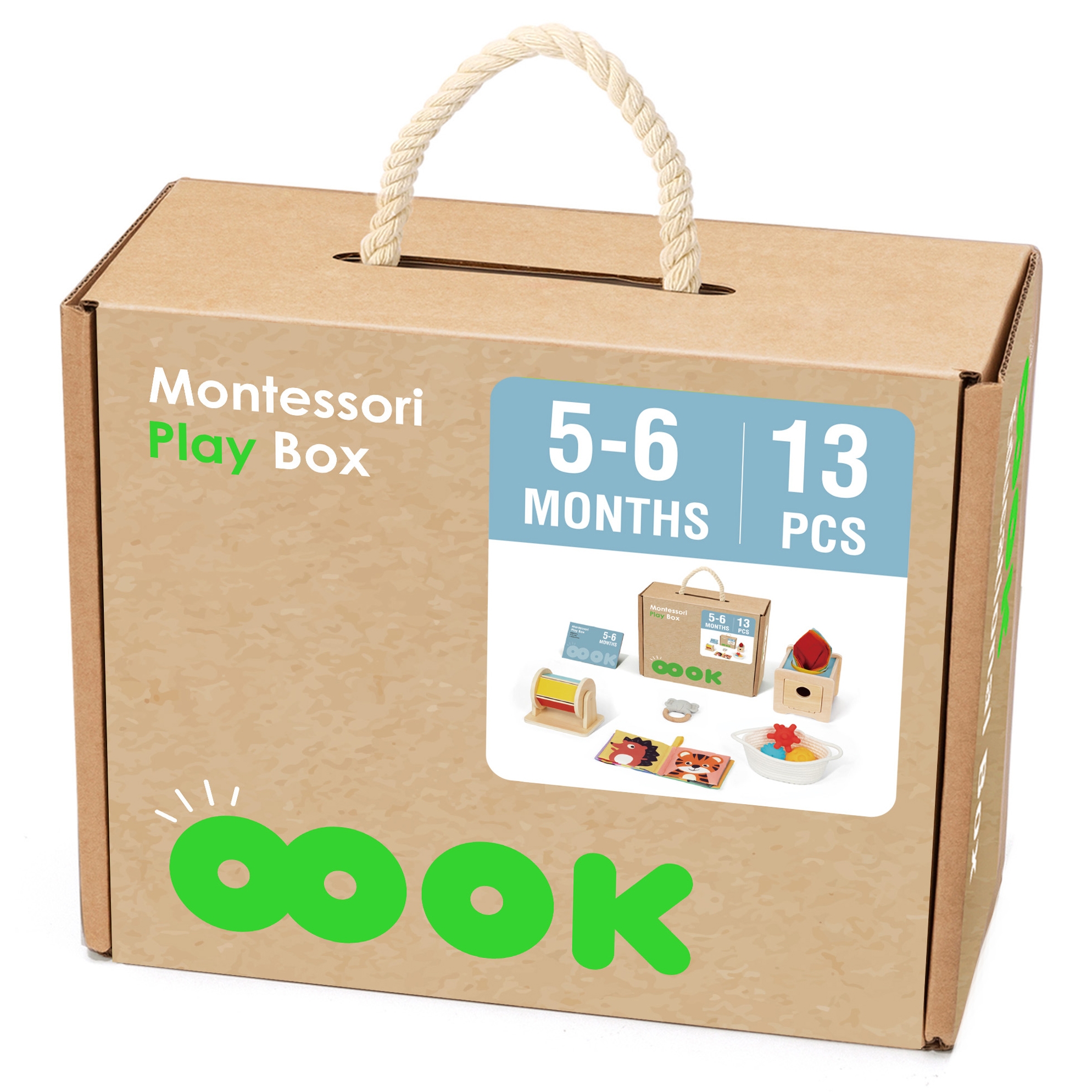 Box pudełko xxl montessori edukacyjne 6w1 sensoryczne5-6 mies