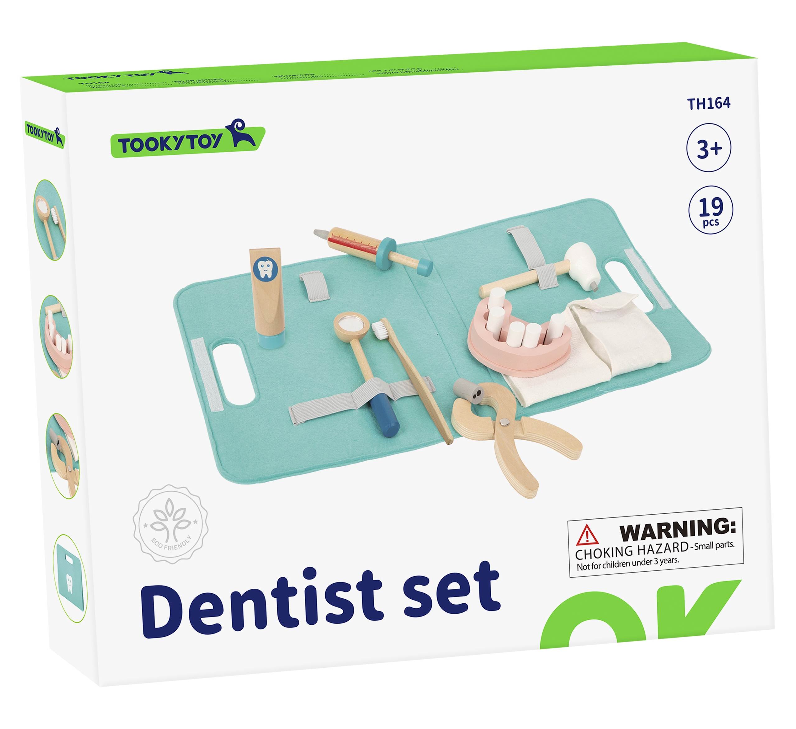 Zestaw małego dentysty walizka lekarza 19 el. fsc