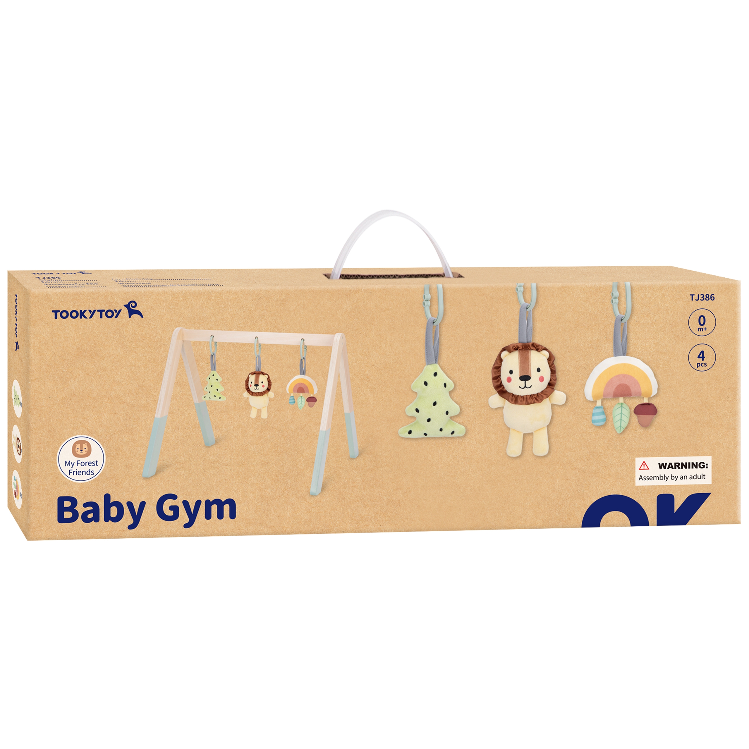 Baby gym stojak edukacyjny gimnastyczny 3 zawieszki