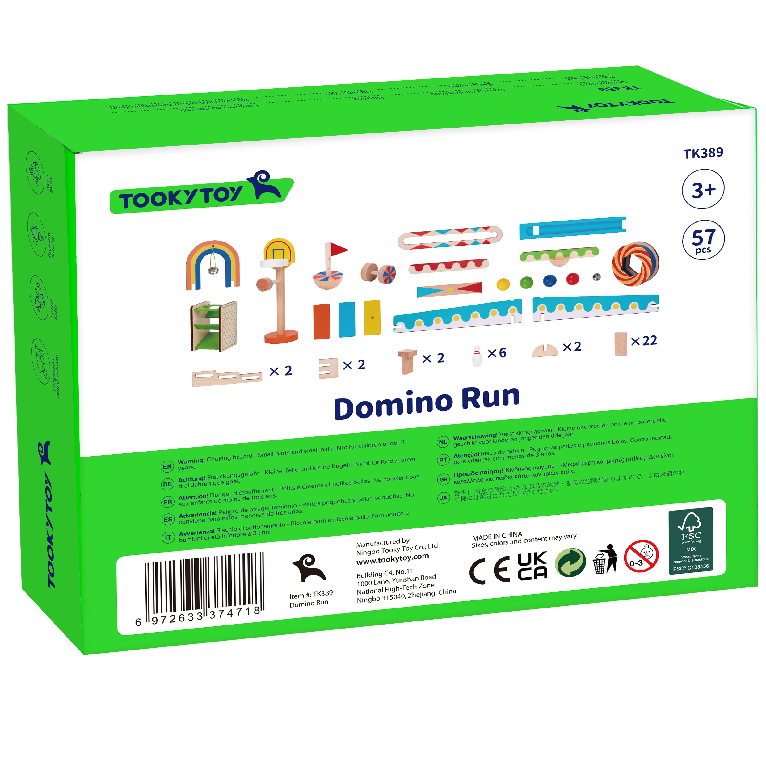 Tor kulkowy kulodrom domino