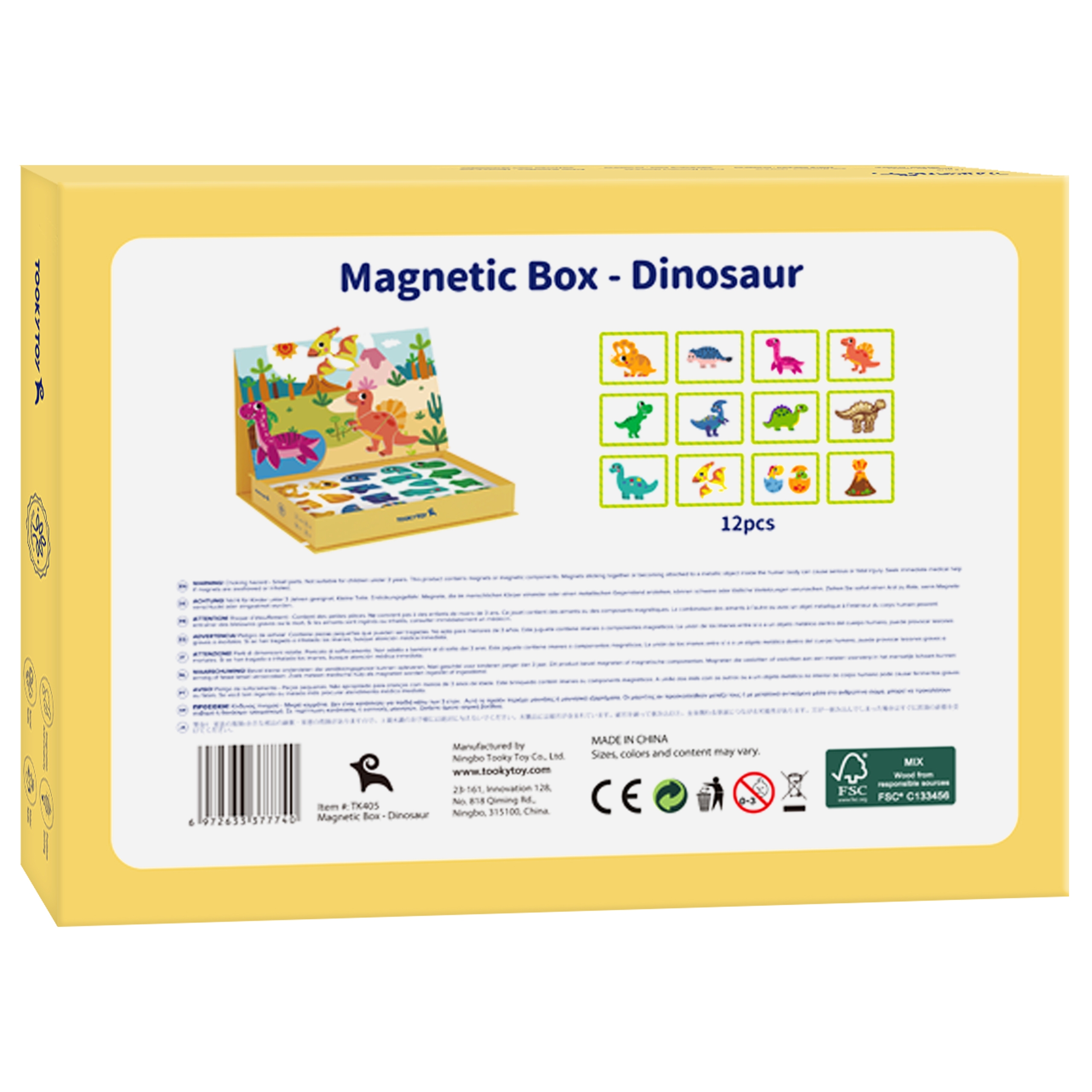 Układanka magnetyczna dinozaury puzzle