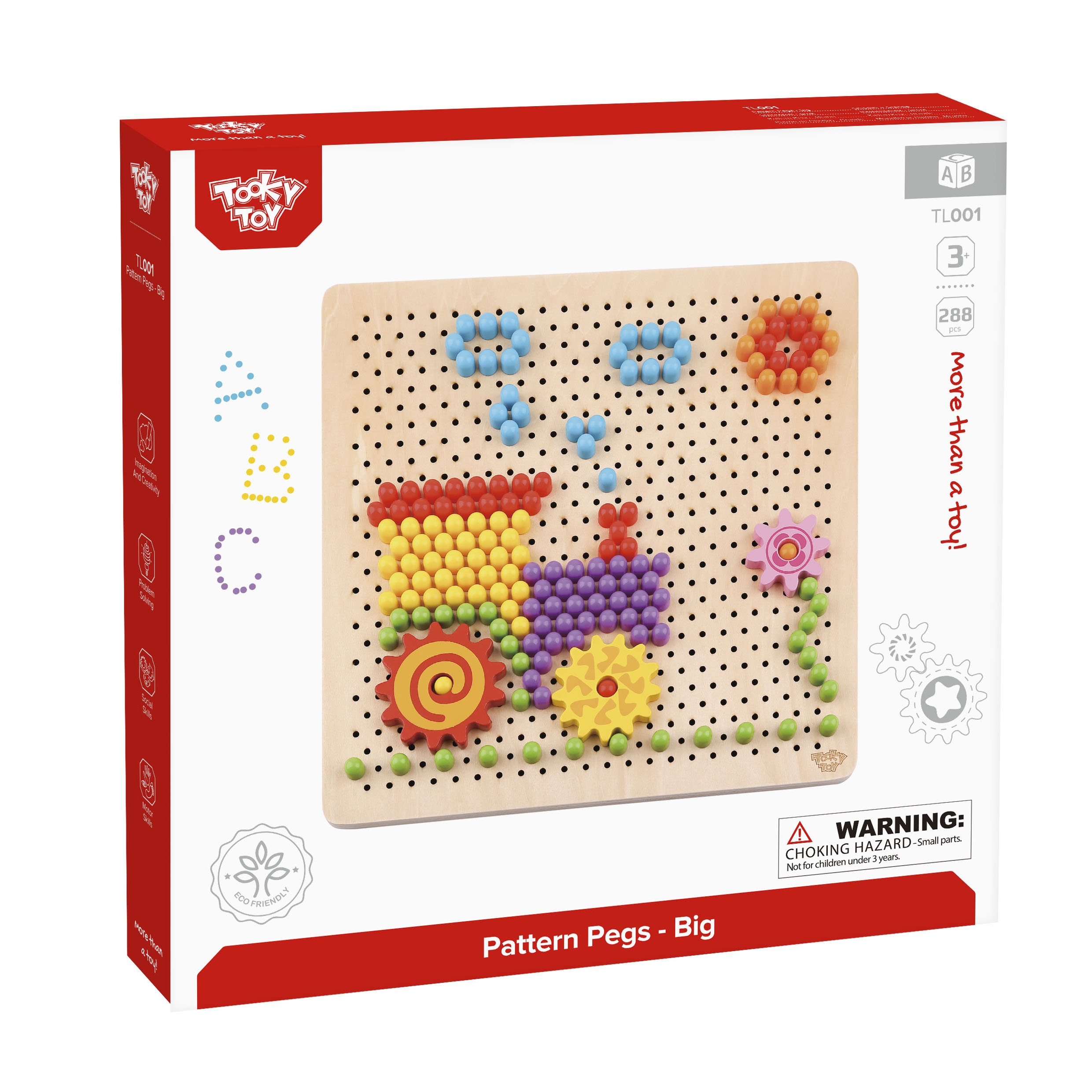 Mozaika montessori układanka z pinezkami wpinaczka 88 el.