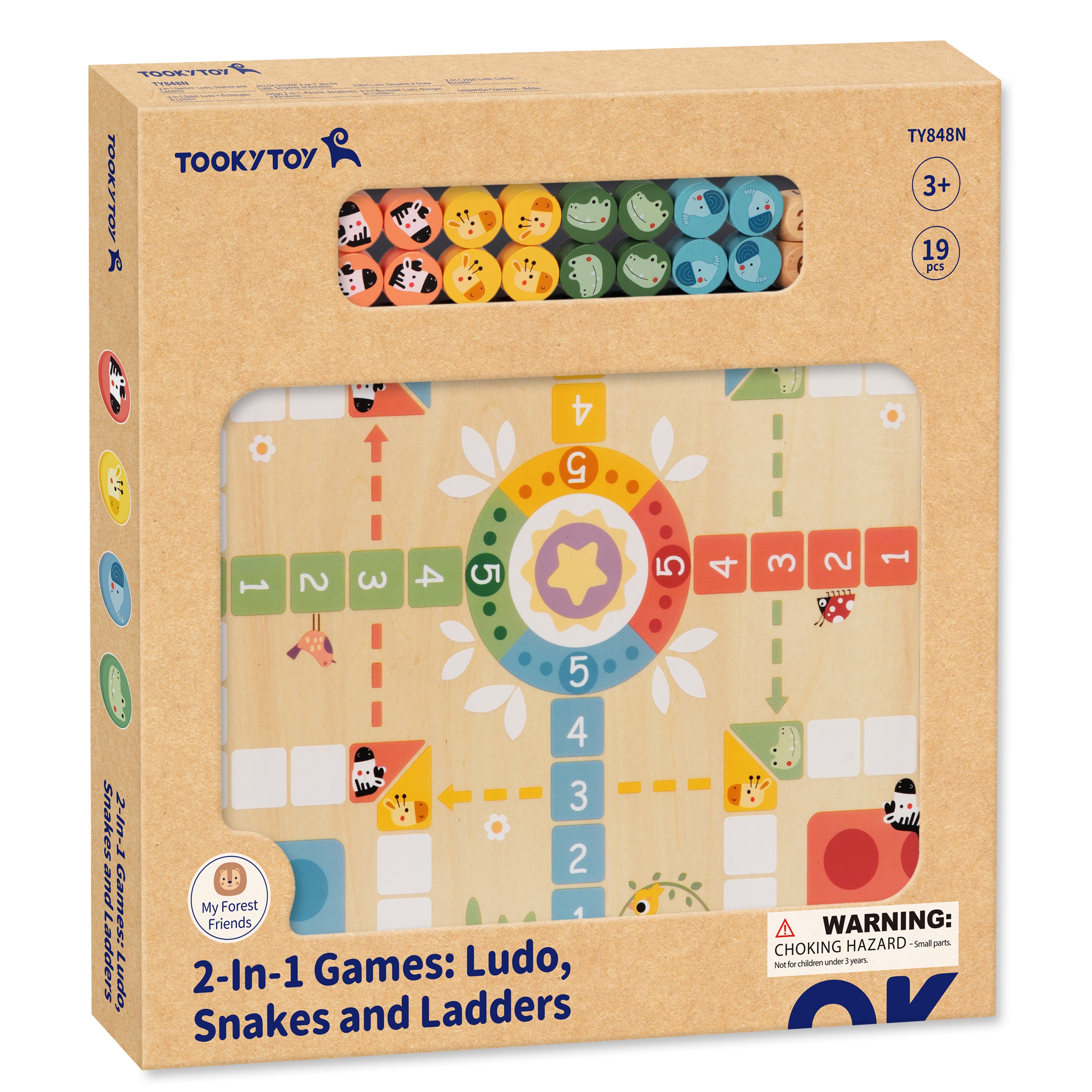 Mądra Zabawa: Ludo & Zwierzątka 2w1