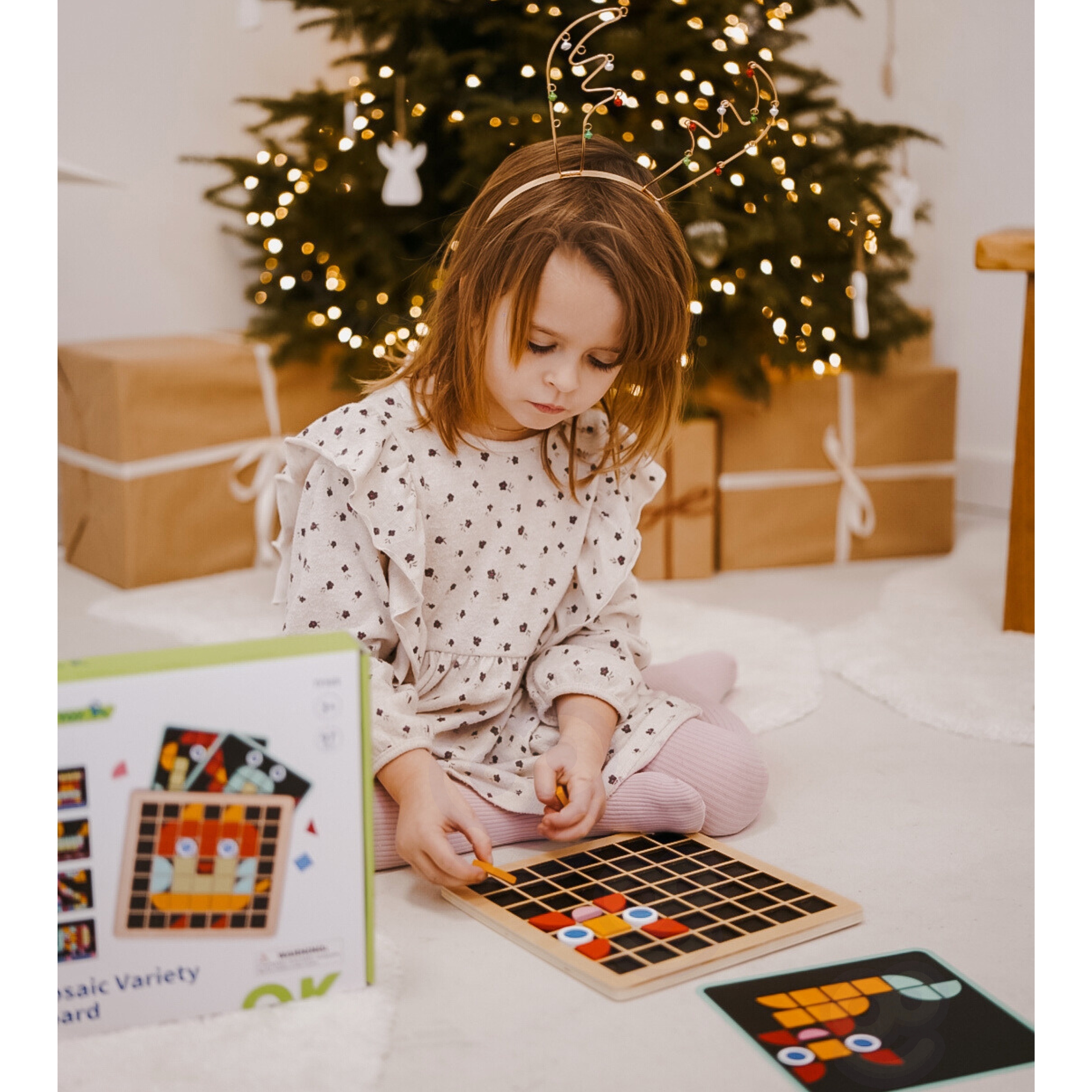 Mozaika drewniana układanka montessori