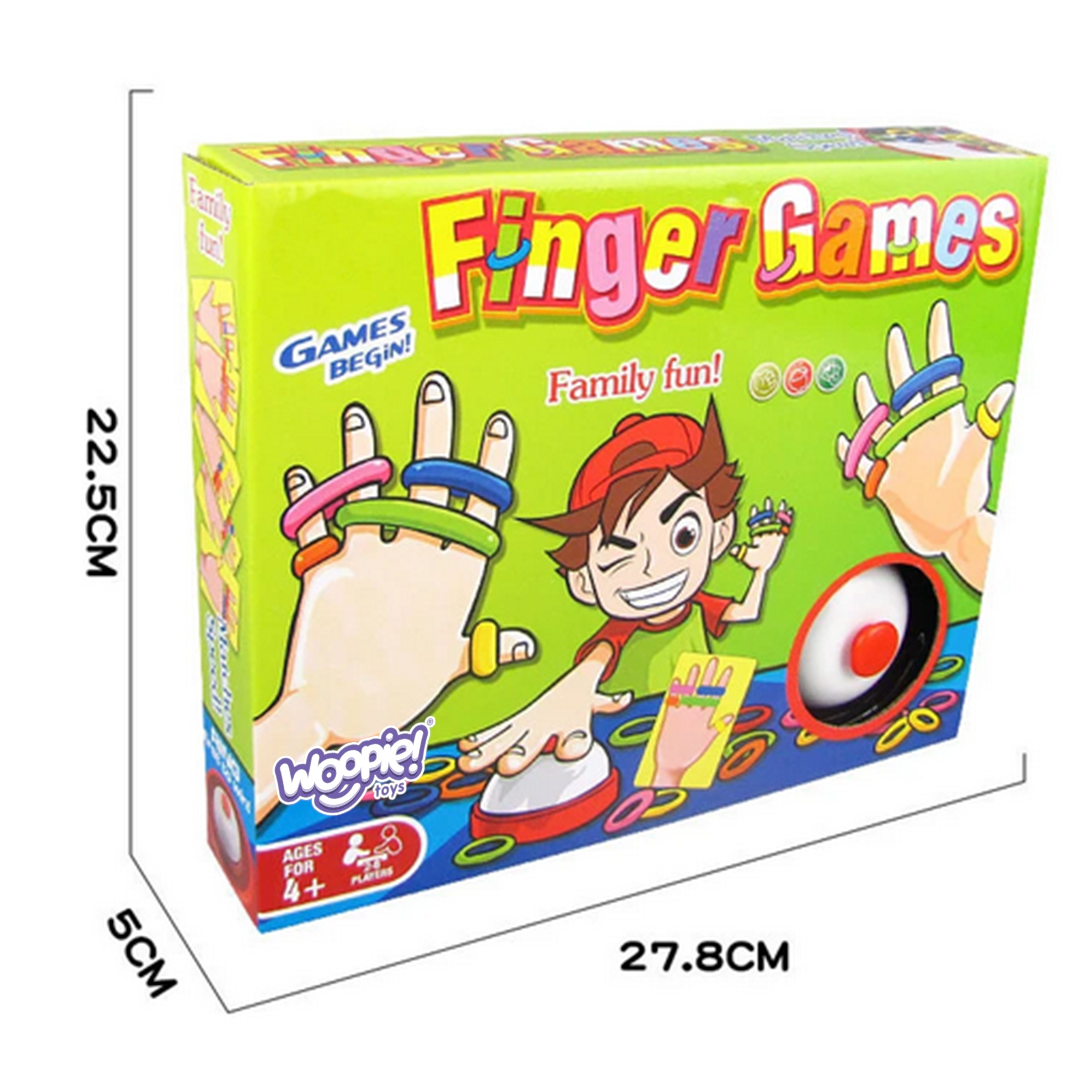 Gra zręcznościowa finger games kolorowe gumki 4+