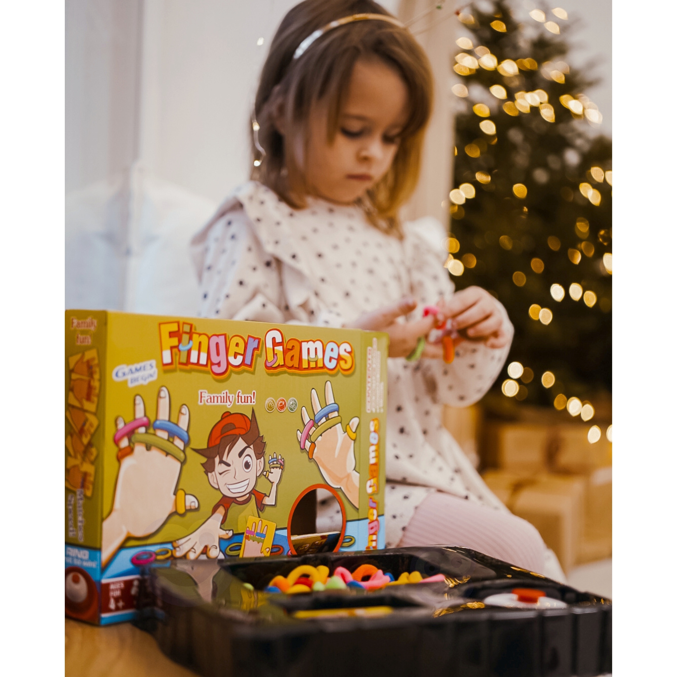 Gra zręcznościowa finger games kolorowe gumki 4+
