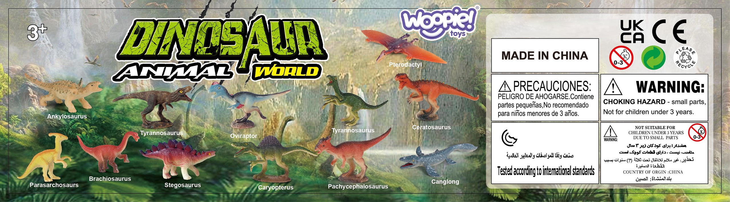Zestaw figurki dinozaury 18 szt. - wersja 1
