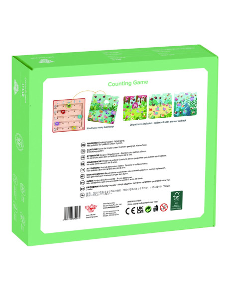 TOOKY TOY Drewniana Gra Nauka Liczenia Zwierzątka