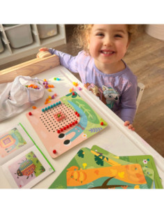 TOOKY TOY Układanka z Pinezkami Kołki Wpinaczka 2