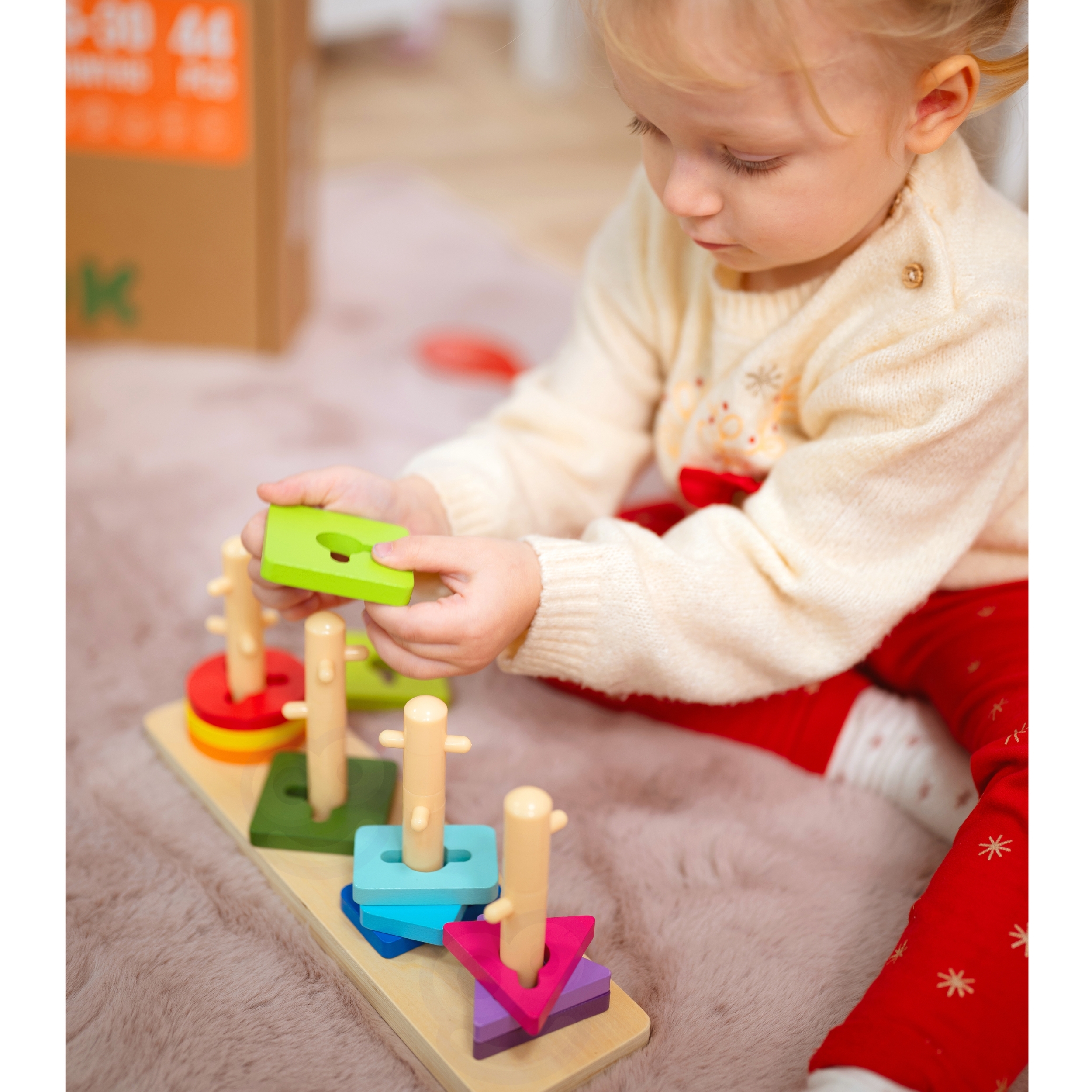 Box pudełko xxl montessori edukacyjne 7w1 sensoryczne 25-30 mies.