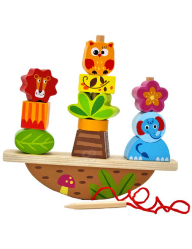 TOOKY TOY Układanka Balansująca Zwierzęta