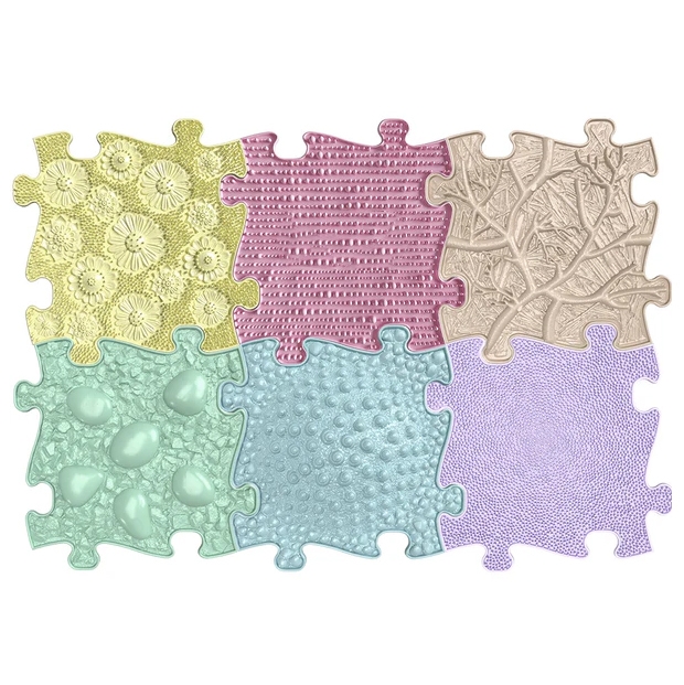 Mata sensoryczna ortopedyczna puzzle 6 elementy