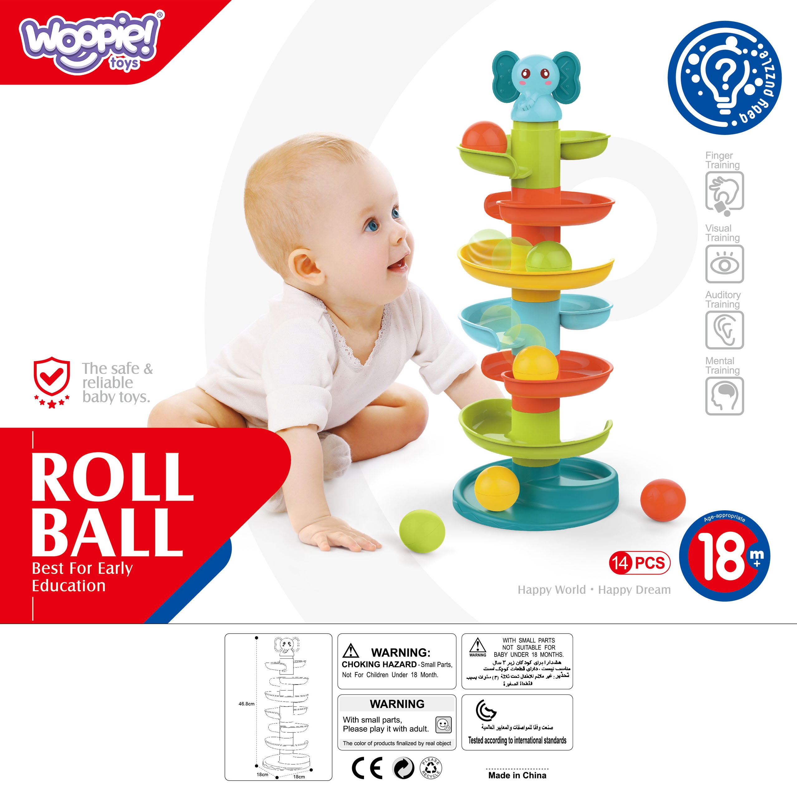 Kulodrom tor kulkowy zestaw spirala + 3 kulki