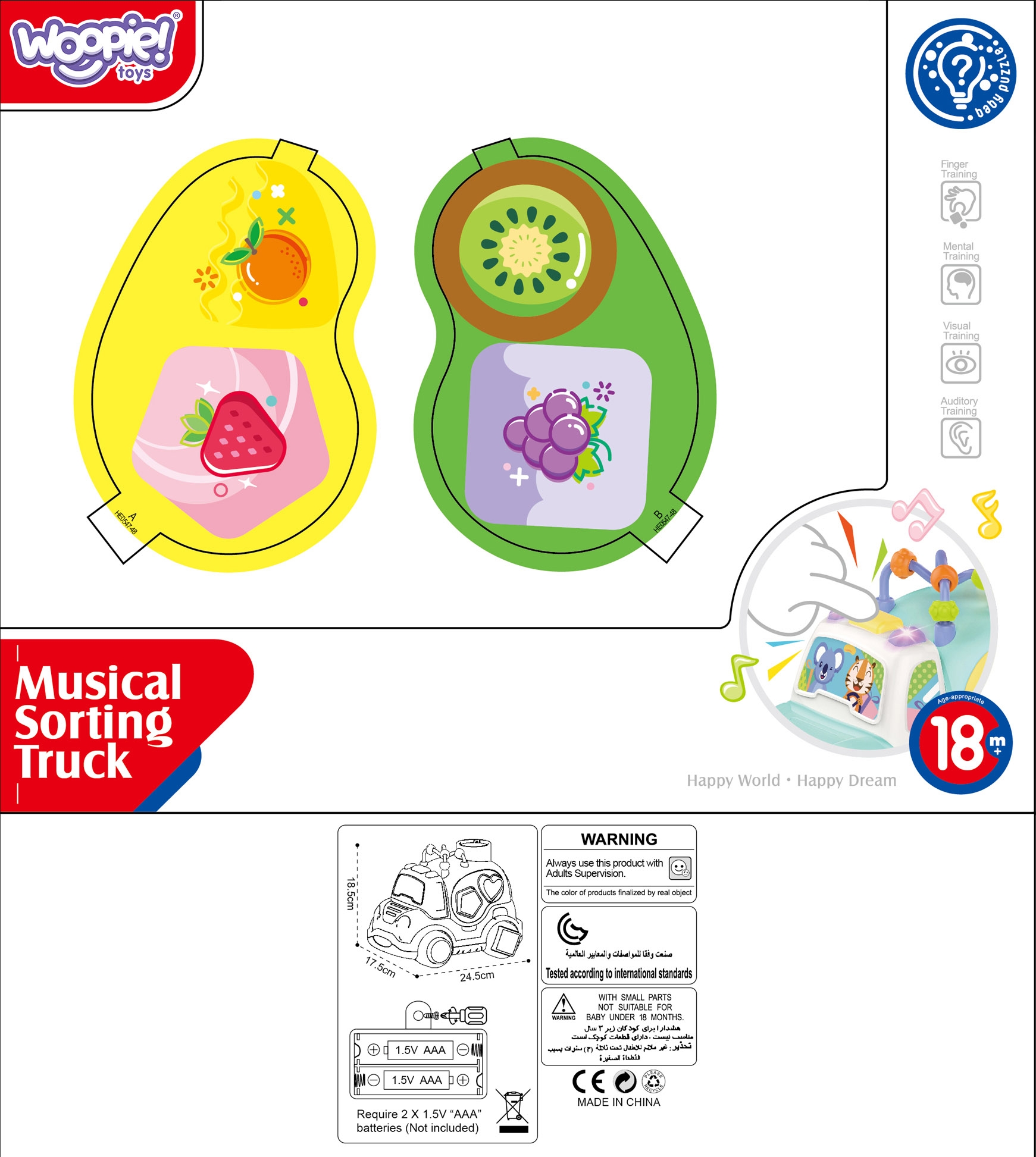 Interaktywny samochodzik muzyczny sorter montessori niebieski