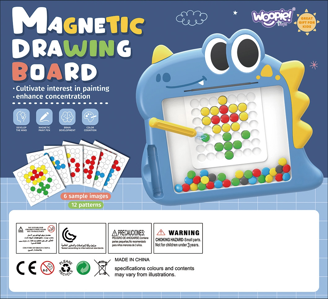 Tablica magnetyczna dla dzieci montessori magpad dinozaur