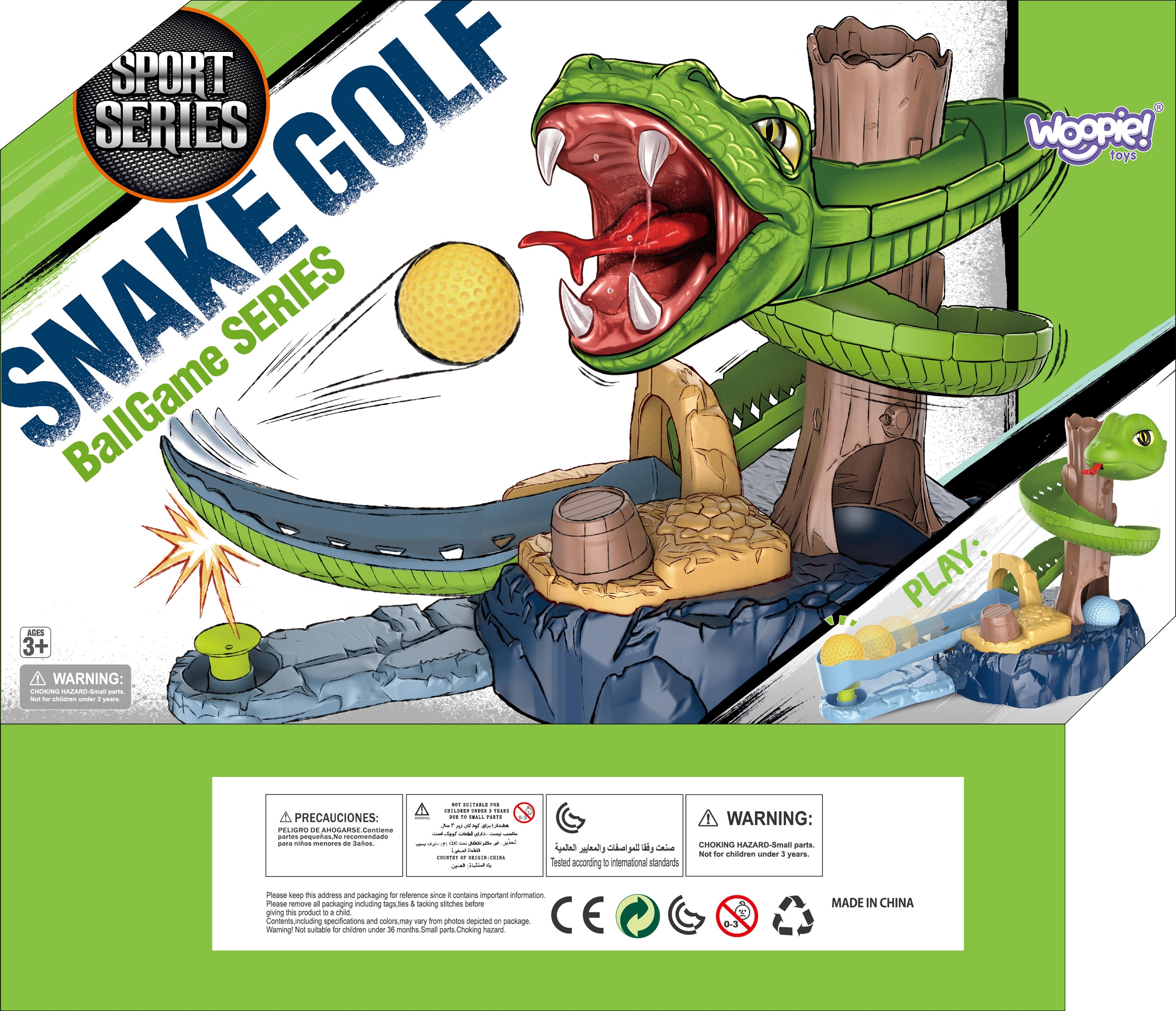 Gra zręcznościowa mini golf snake golf