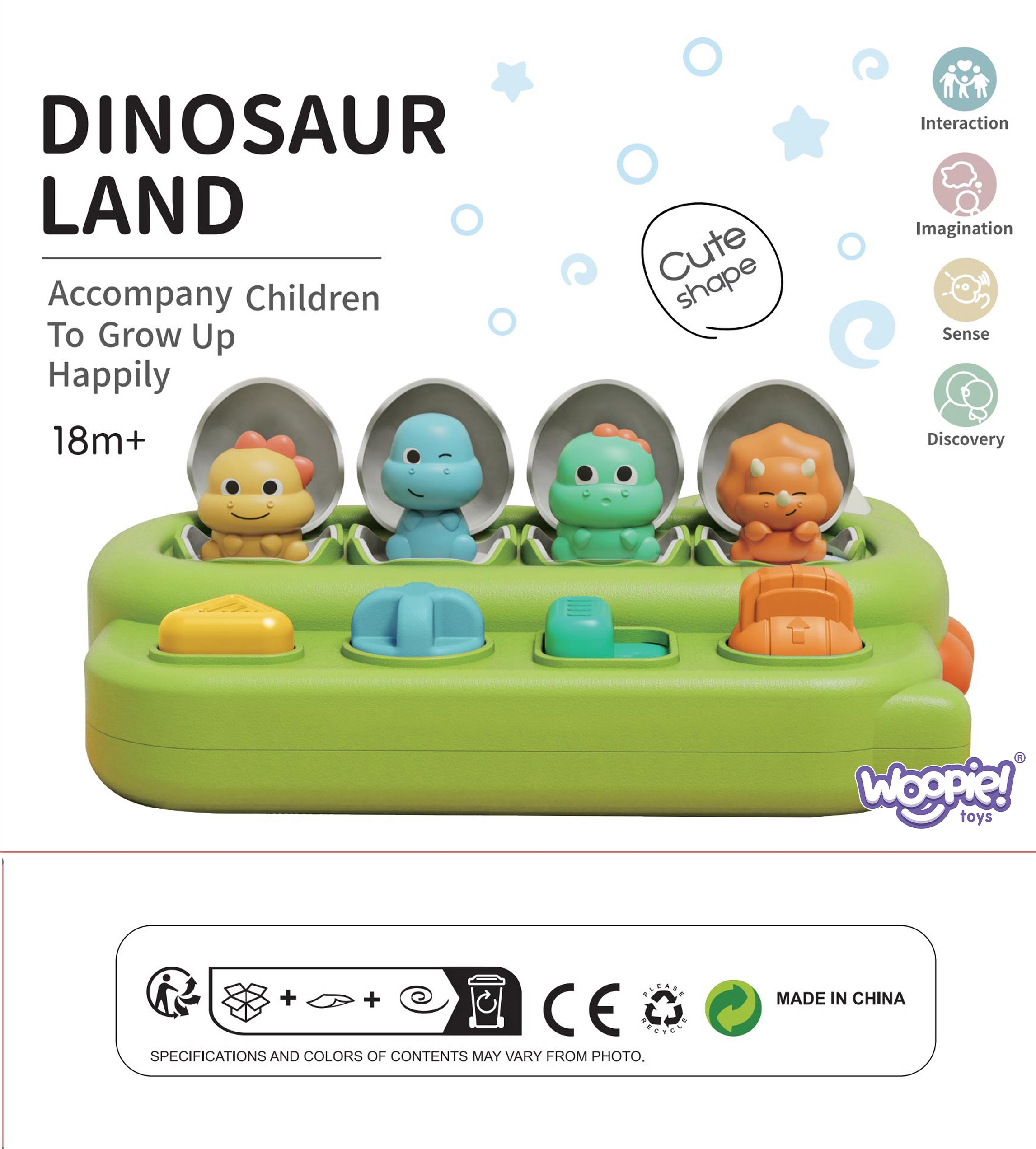 Zabawka edukacyjna wyskakujące dinozaury pop-up