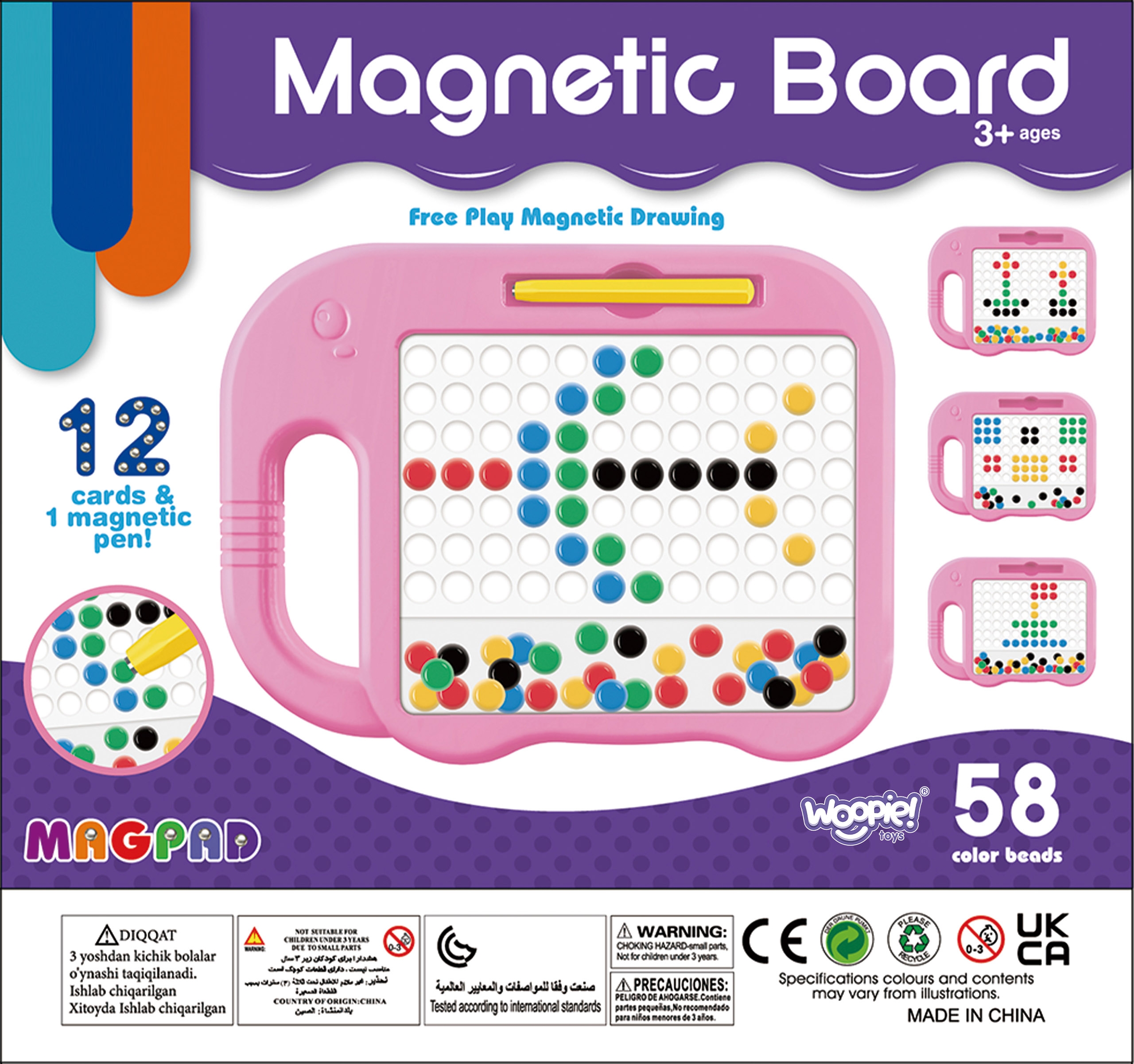 Tablica magnetyczna dla dzieci montessori magpad słonik