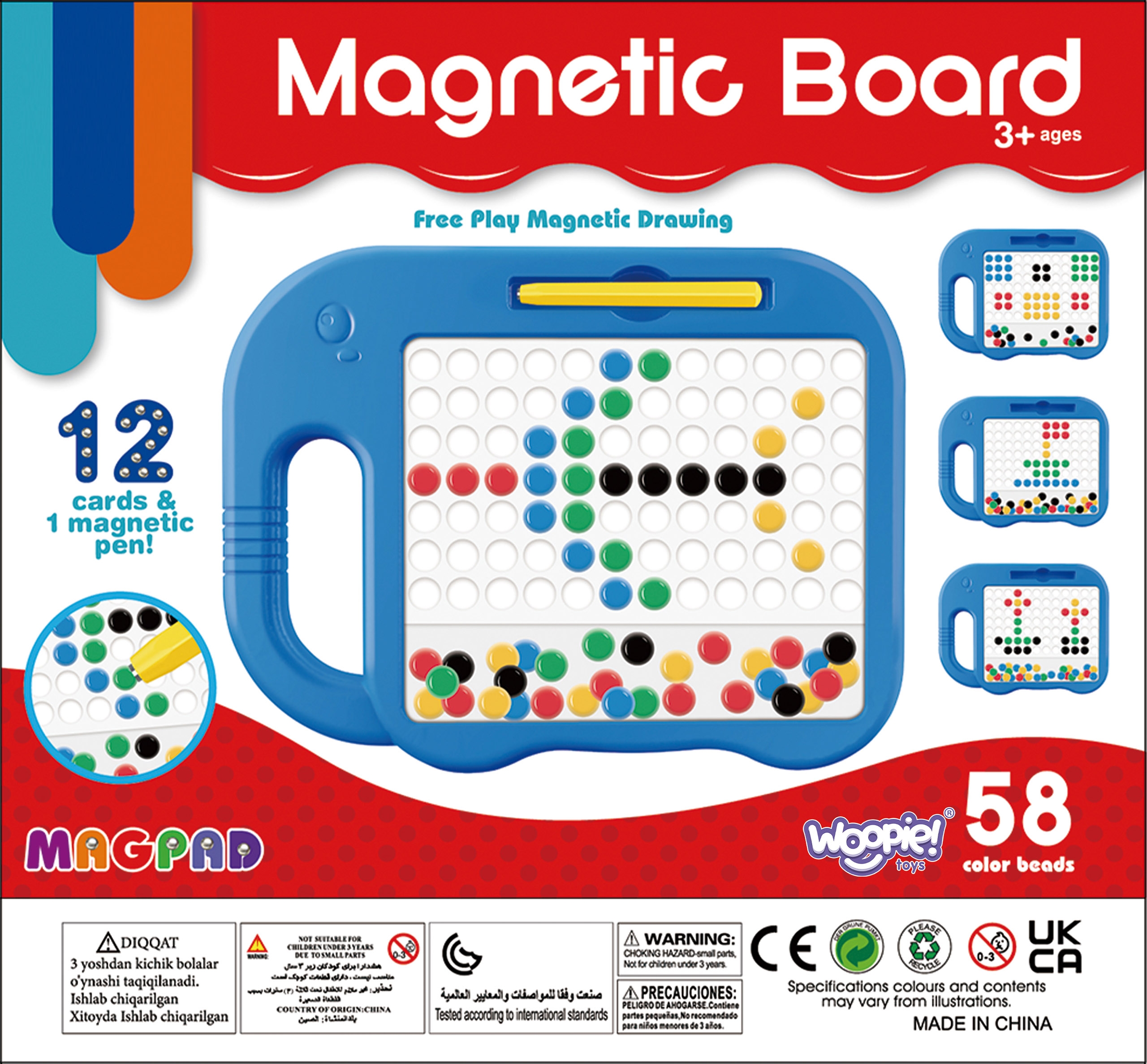 Tablica magnetyczna dla dzieci montessori magpad słonik