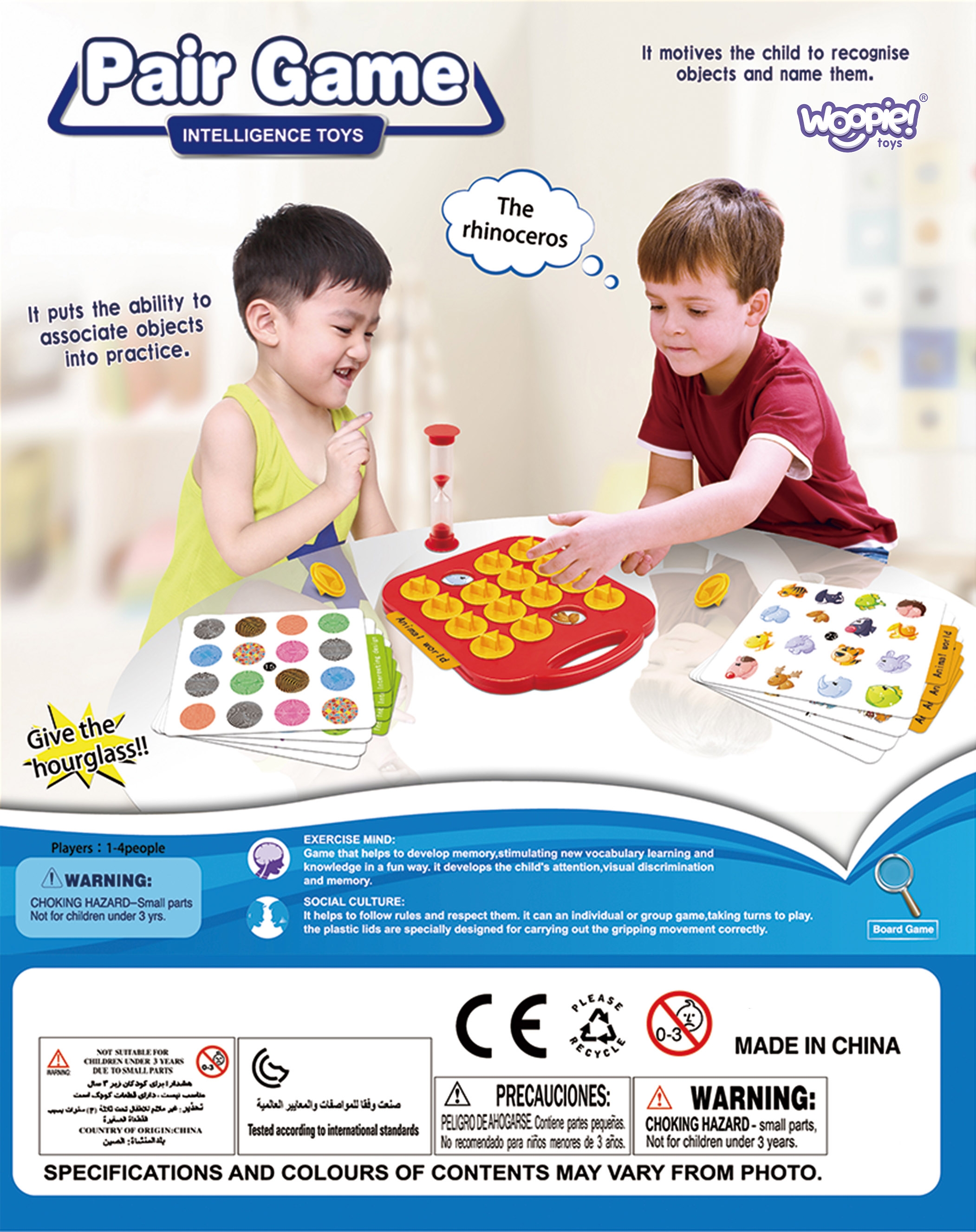 Gra logiczna memory połącz w pary na czas 3+