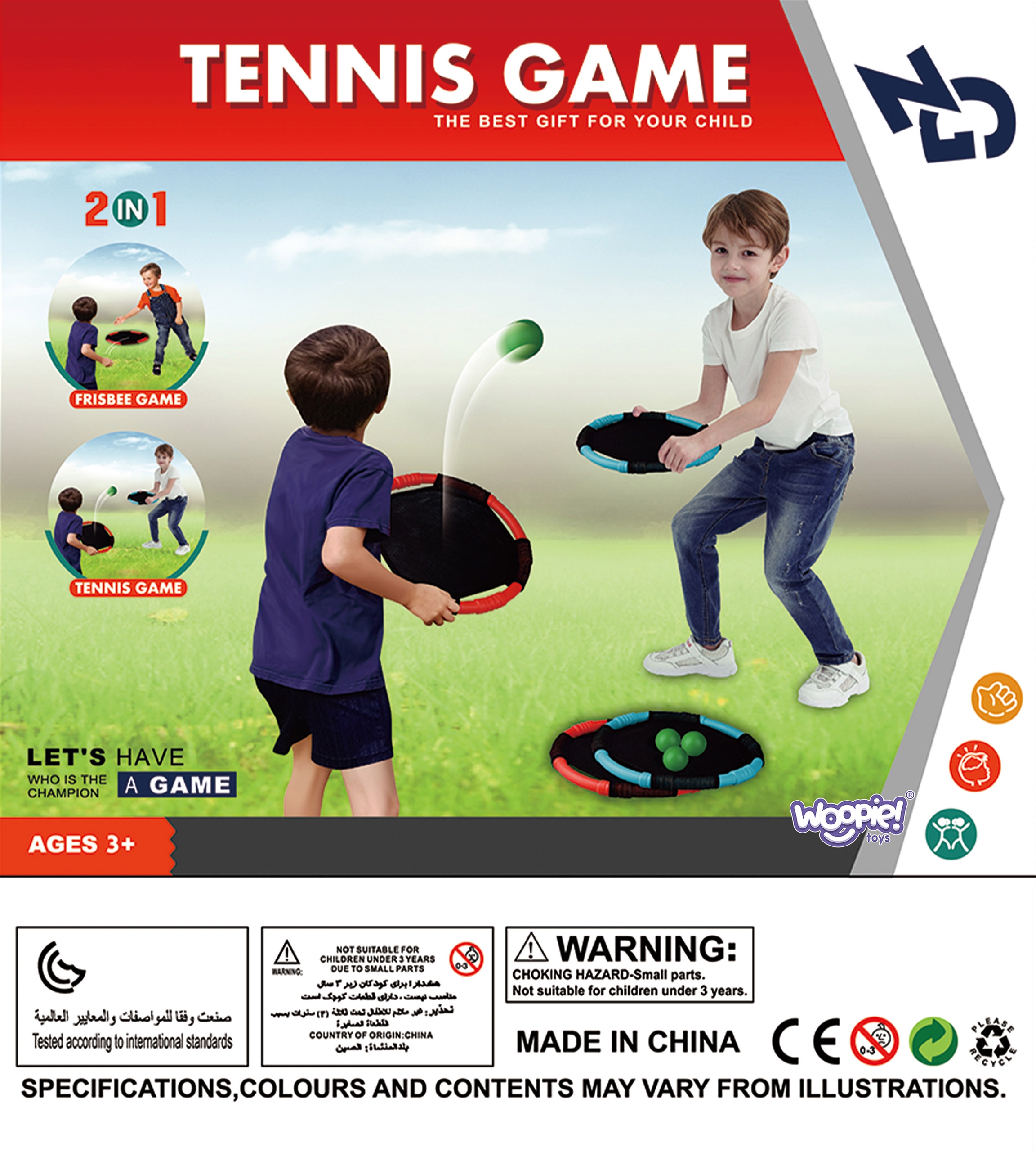 Gra zręcznościowa 2w1 tennis frisbee