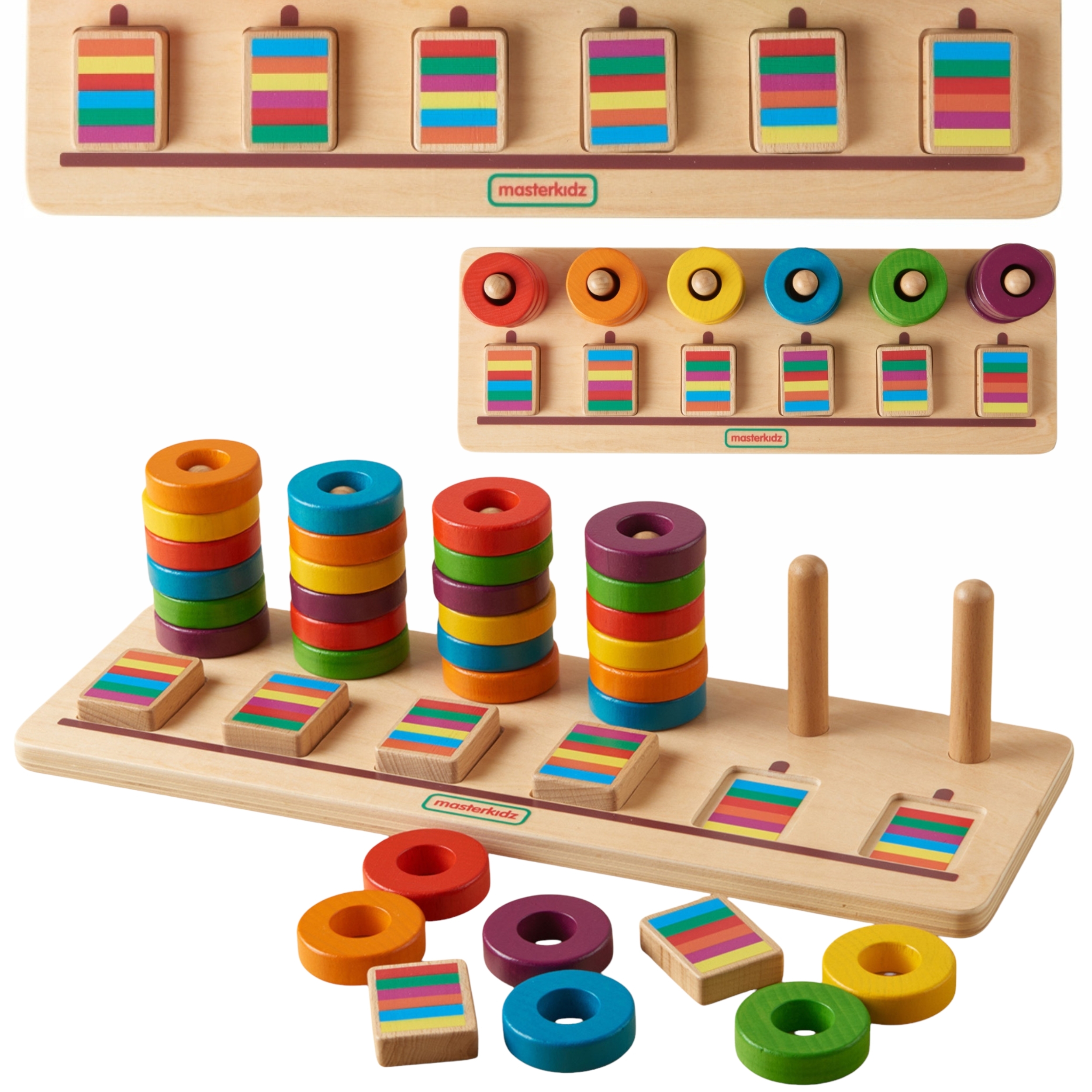Układanka nauka liczenia i kolorów sorter montessori
