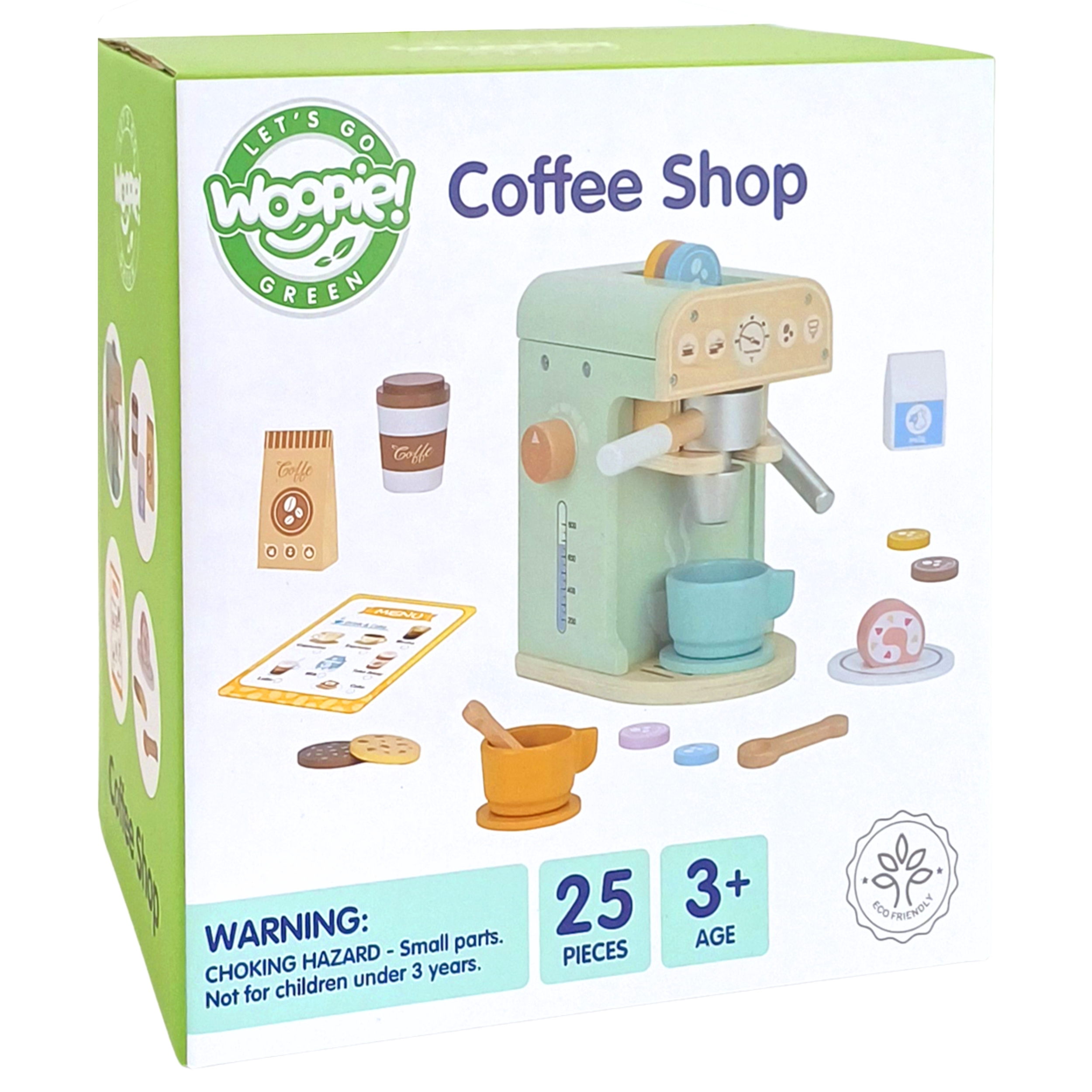 Drewniany ekspres do kawy 25 el cukiernia barista