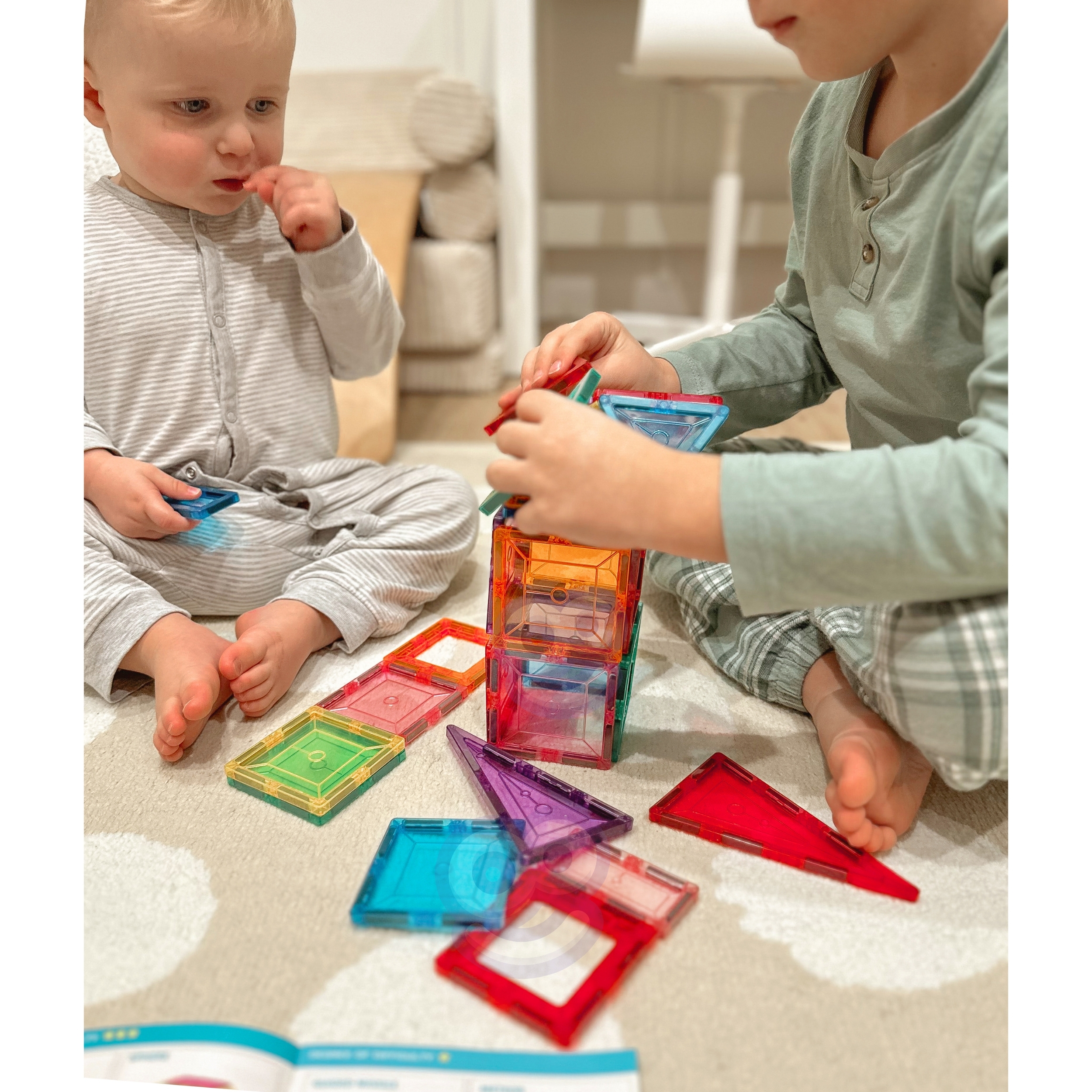 Magnetyczne klocki konstrukcyjne montessori 3d