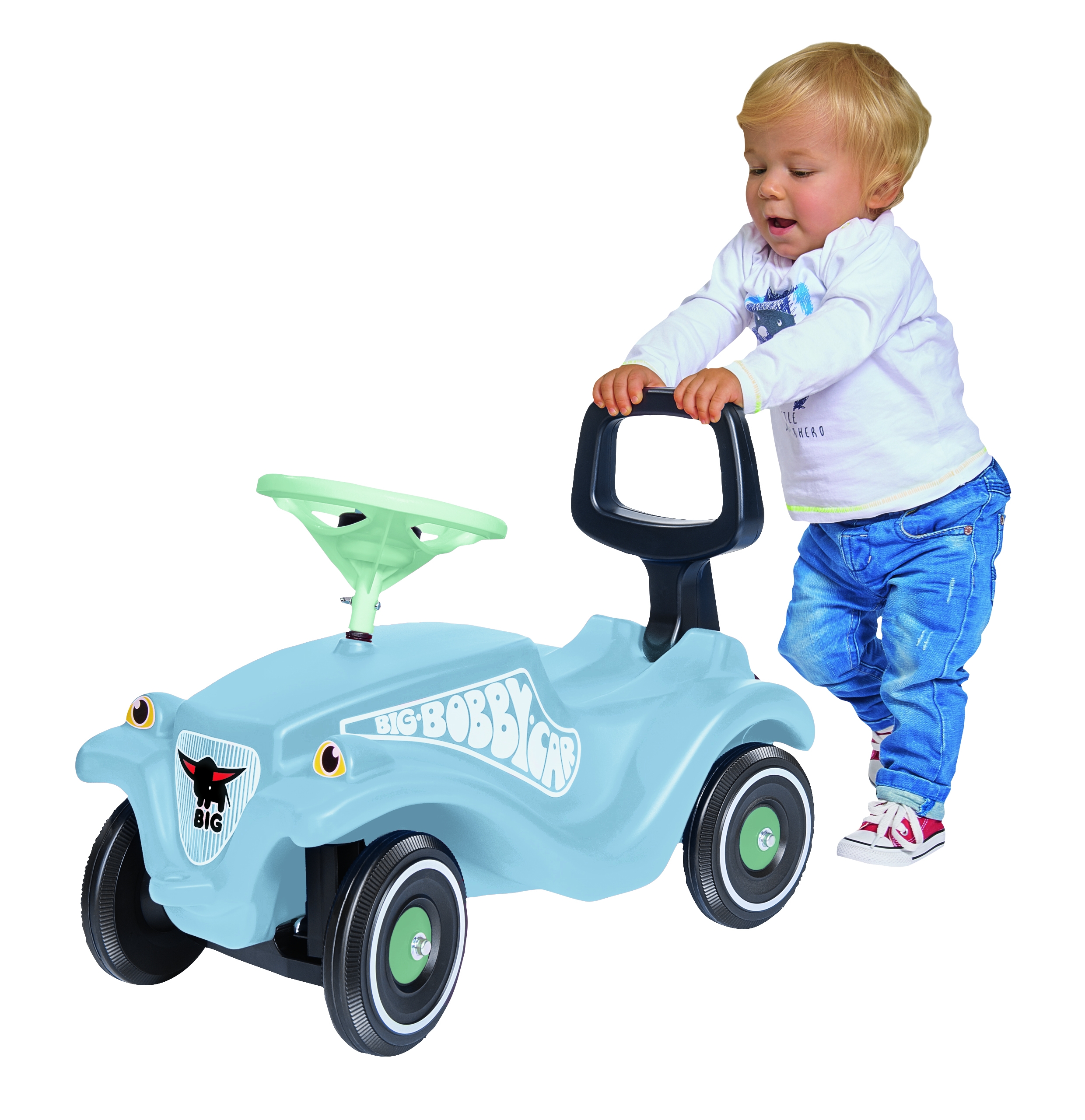 Błękitny jeździk bobby car classic