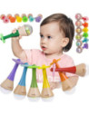 Drewniany Instrument Tęczowy Marakas Classic World