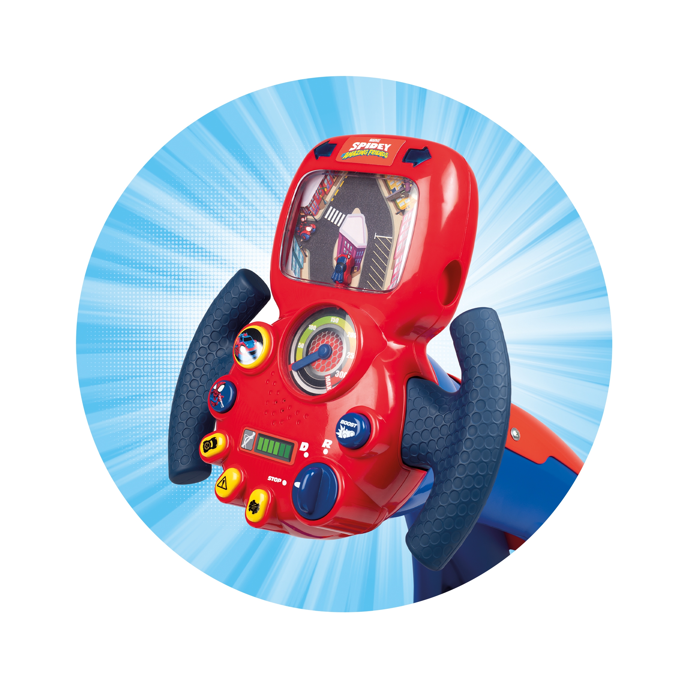 Symulator jazdy spidey ze światłem i dźwiękiem