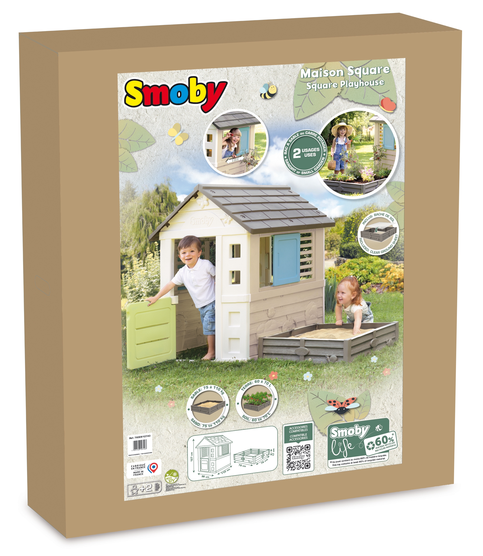 Life domek ogrodowy z piaskownicą