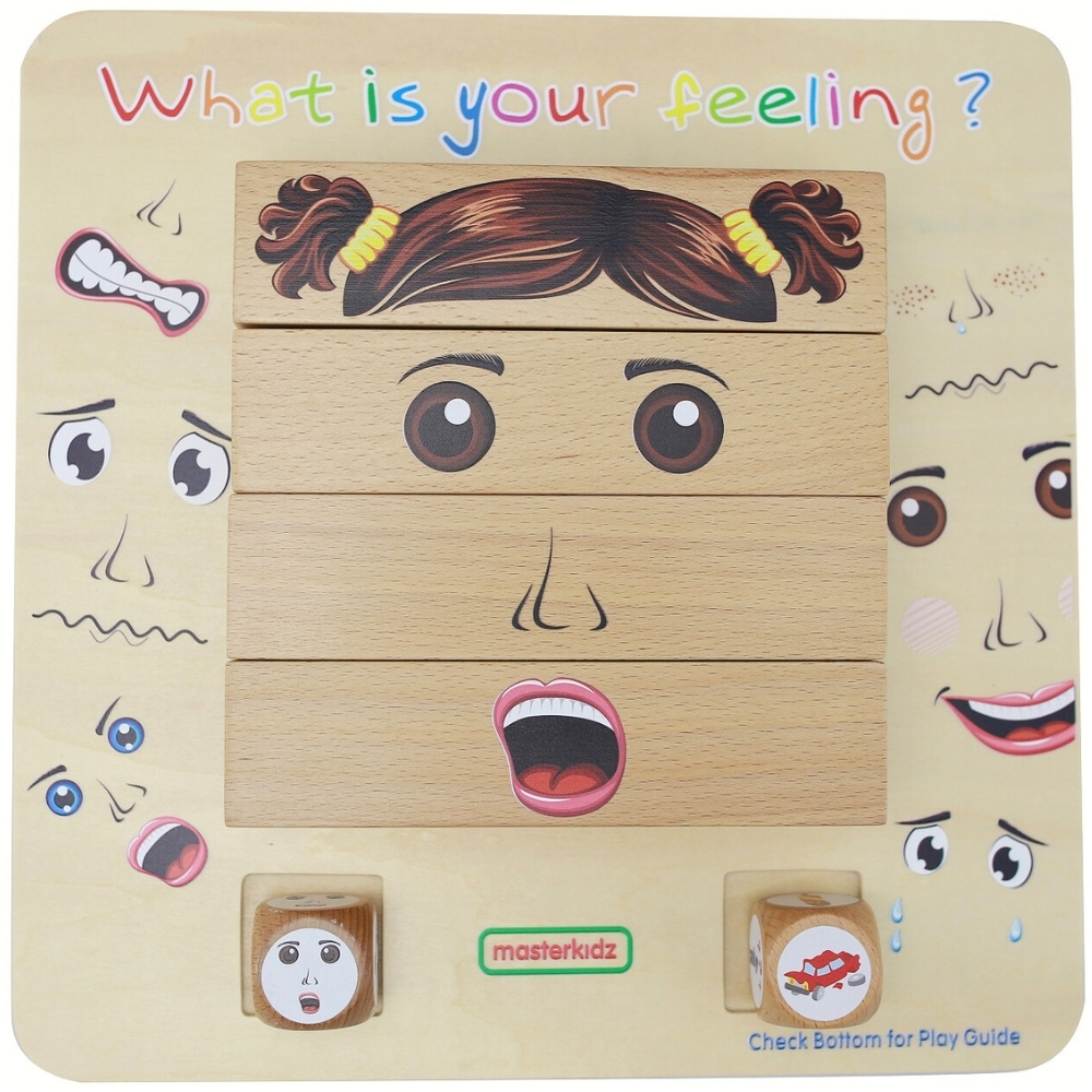 Nauka emocji gra drewniana montessori