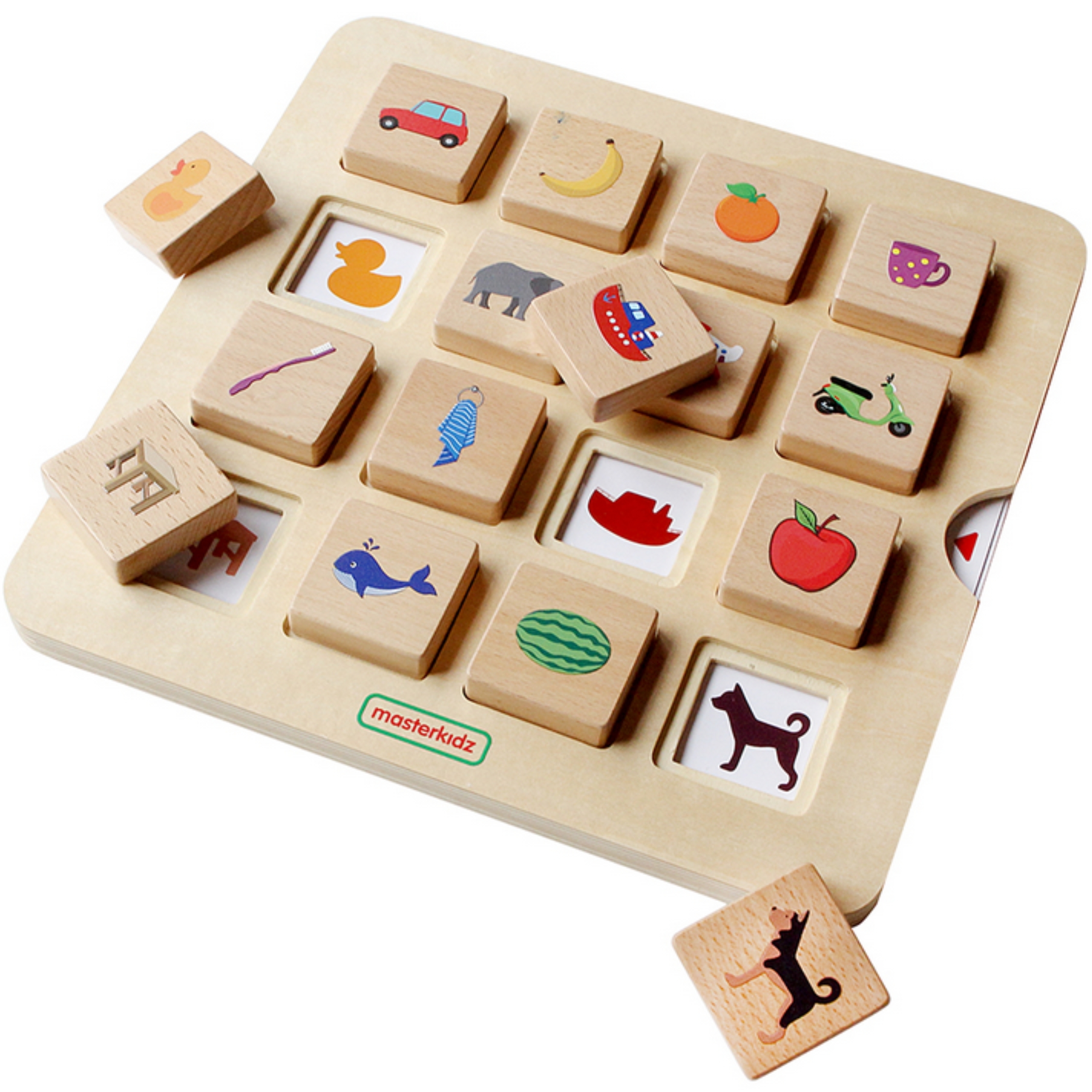 Gra dopasuj cienie łączenie w pary rozpoznawanie przedmiotów montessori