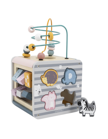 Viga Toys Drewniane Centrum Gier 5w1