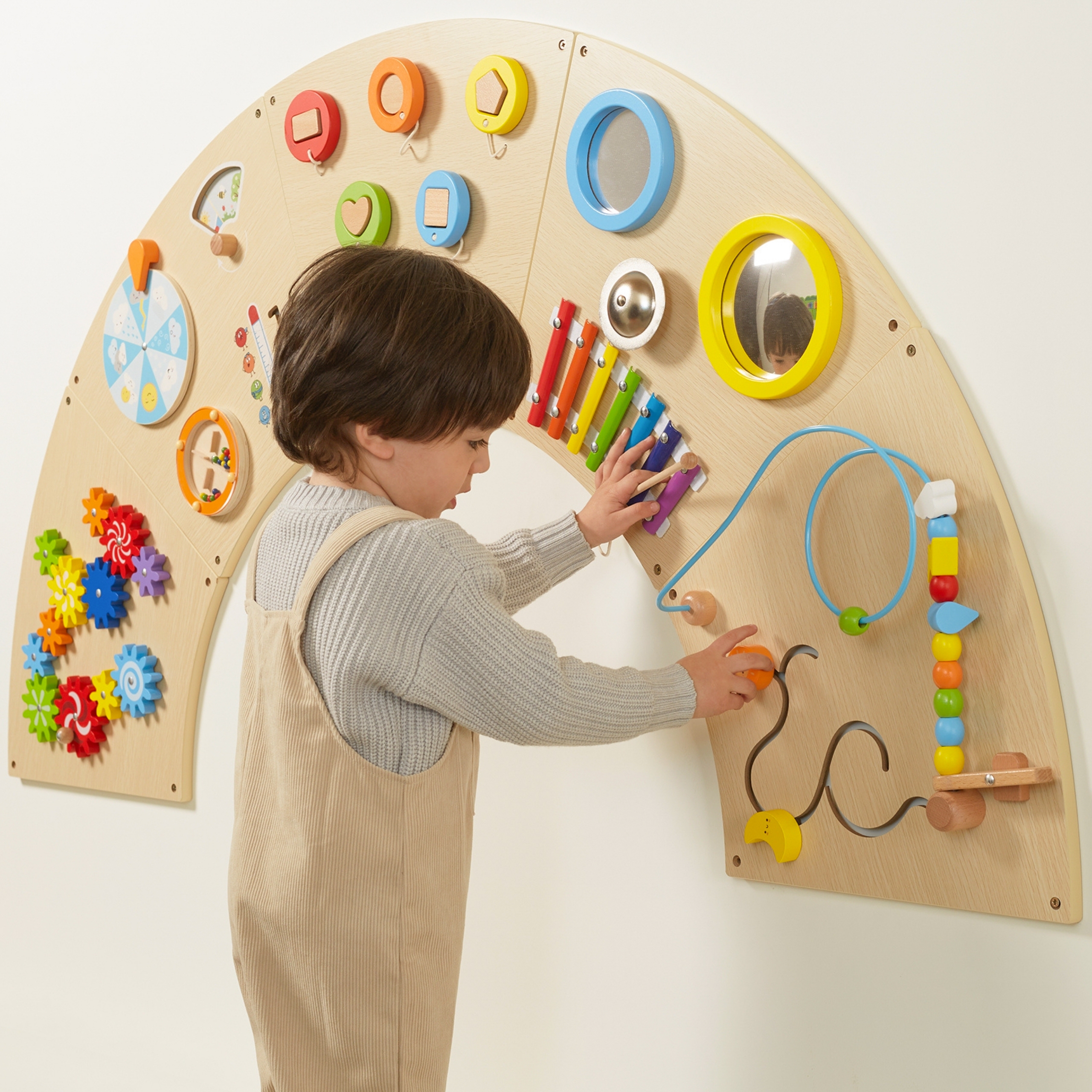 Tablica manipulacyjna ścienna łuk montessori