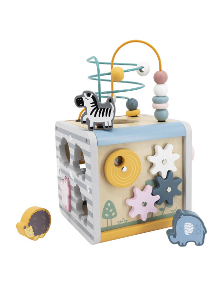Viga Toys Drewniane Centrum Gier 5w1