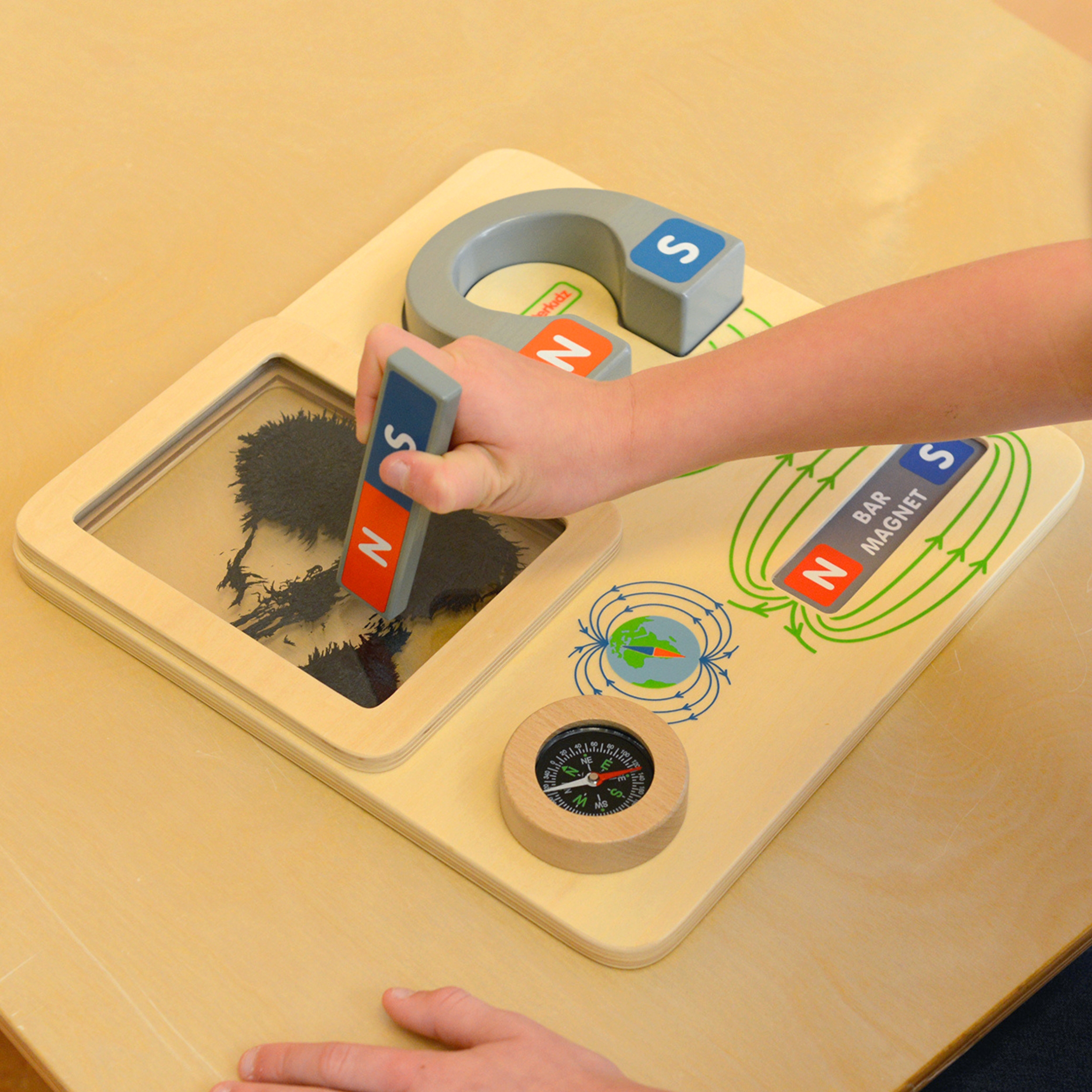 Zabawa magnetyczna tablica edukacyjna kompas montessori