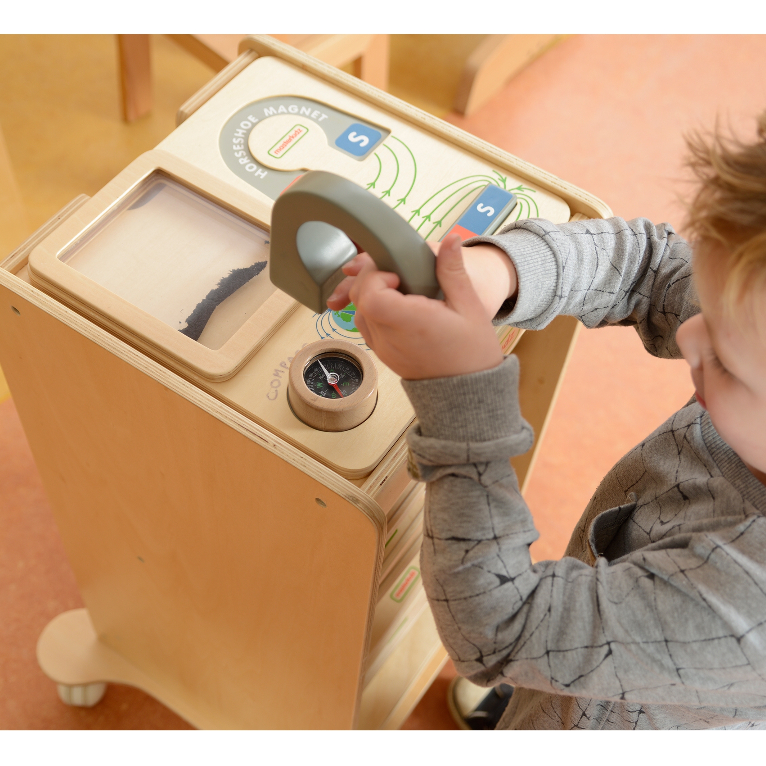 Zabawa magnetyczna tablica edukacyjna kompas montessori
