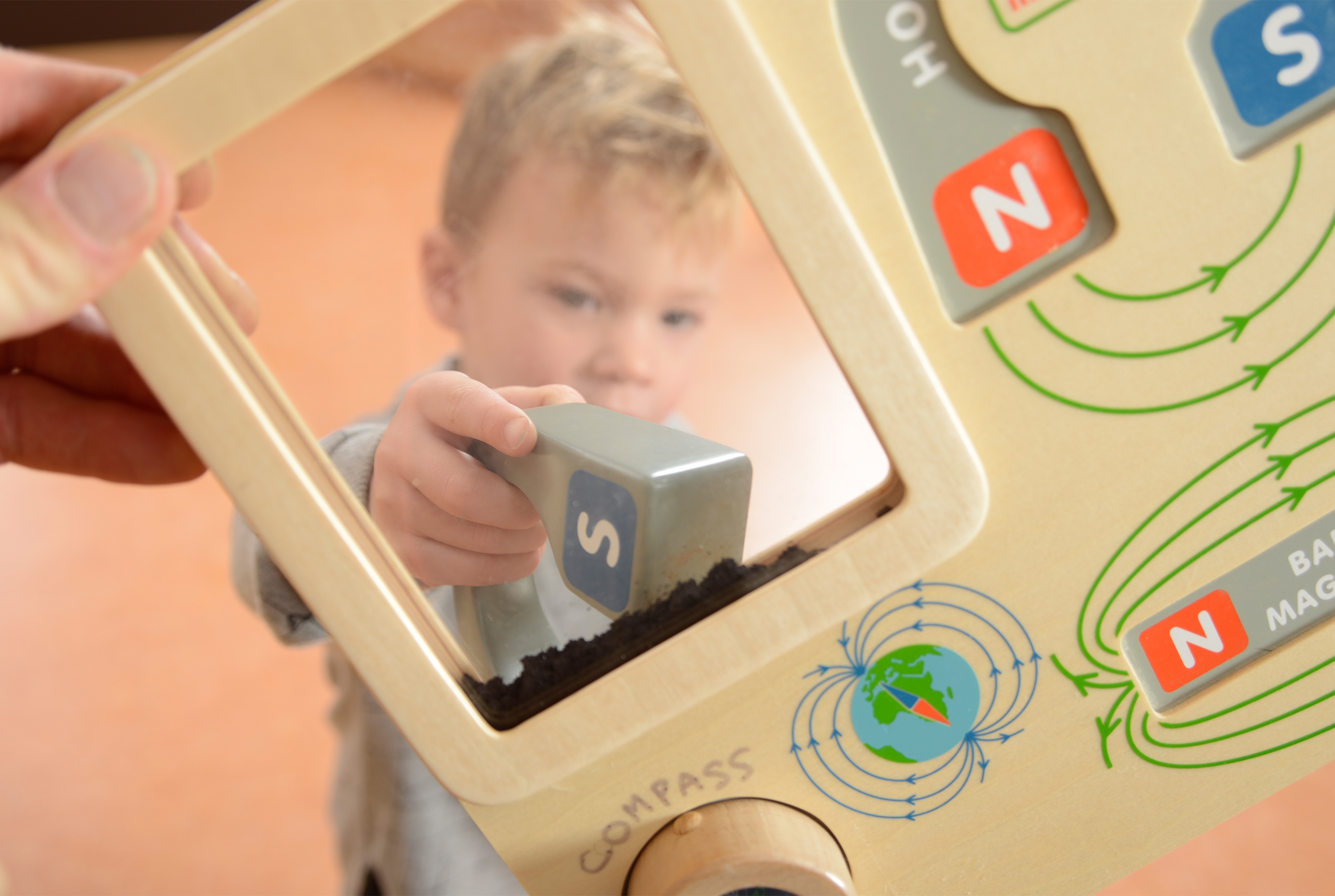 Zabawa magnetyczna tablica edukacyjna kompas montessori