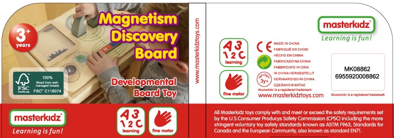 Zabawa magnetyczna tablica edukacyjna kompas montessori