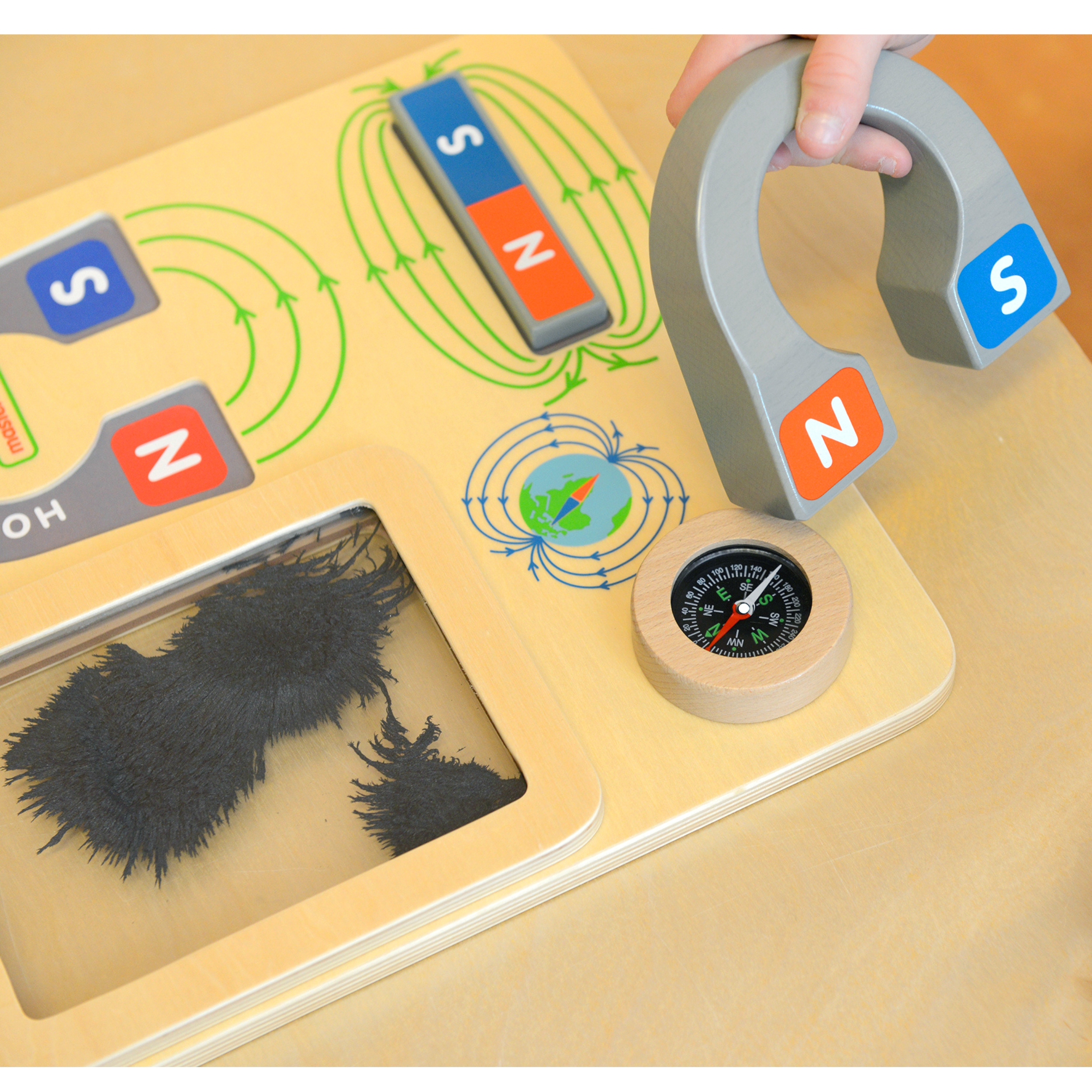 Zabawa magnetyczna tablica edukacyjna kompas montessori