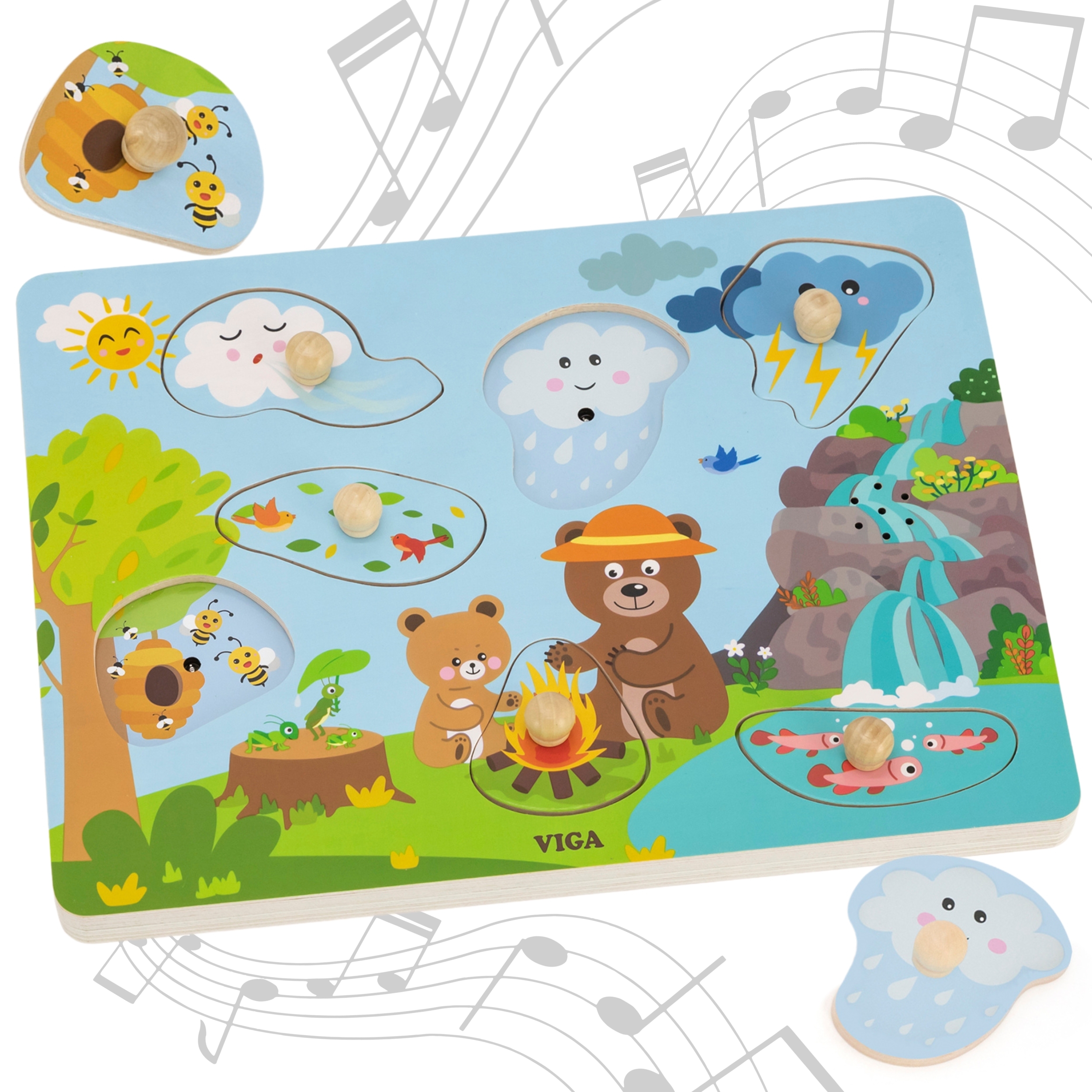 Puzzle dźwiękowe odkrywamy naturę