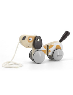 Viga PolarB Drewniany Piesek do Ciągnięcia