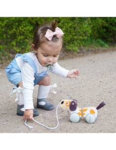 Viga PolarB Drewniany Piesek do Ciągnięcia 2