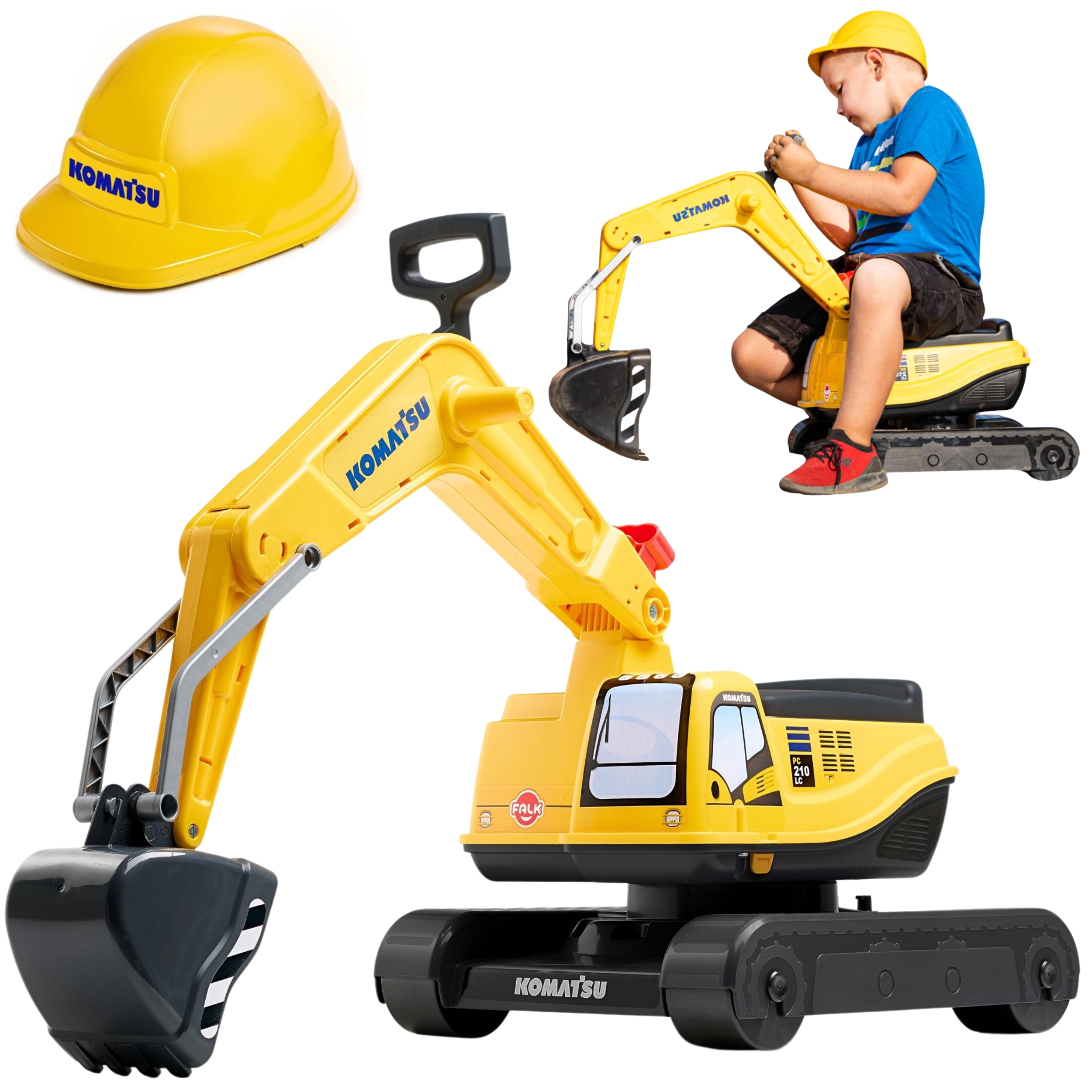 Koparka komatsu obrotowa łopata + kask