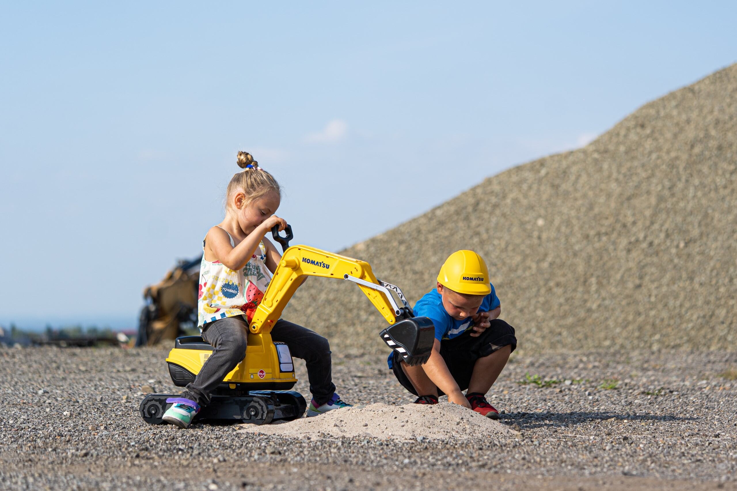 Koparka komatsu obrotowa łopata + kask